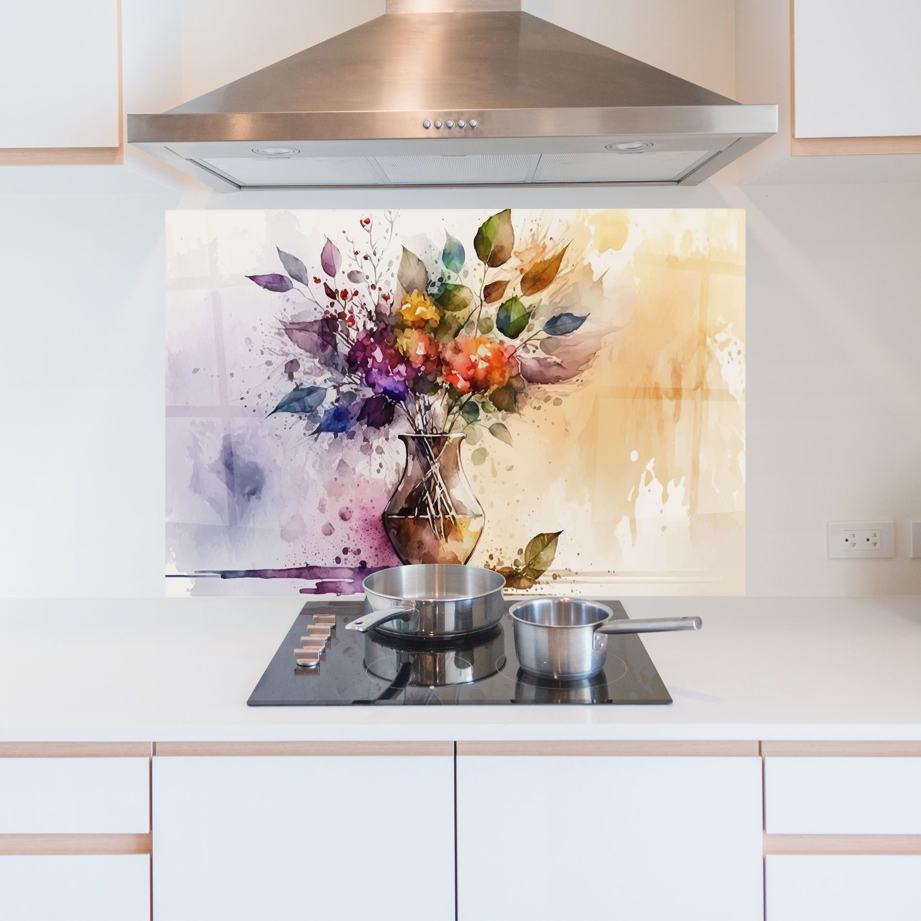 Purple Orange Vase mockup 5