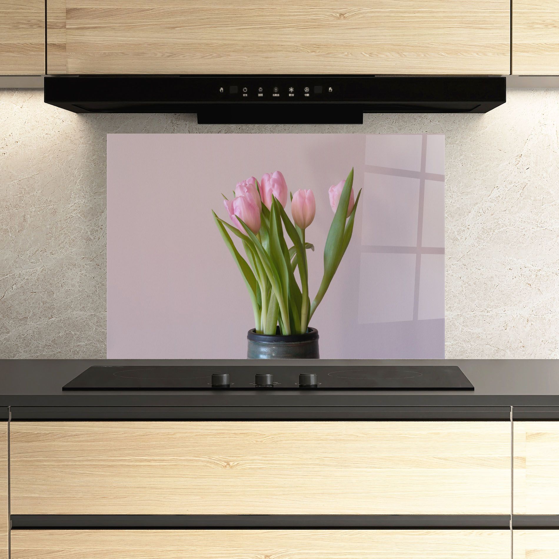 Pink Tulips Vase mockup 3