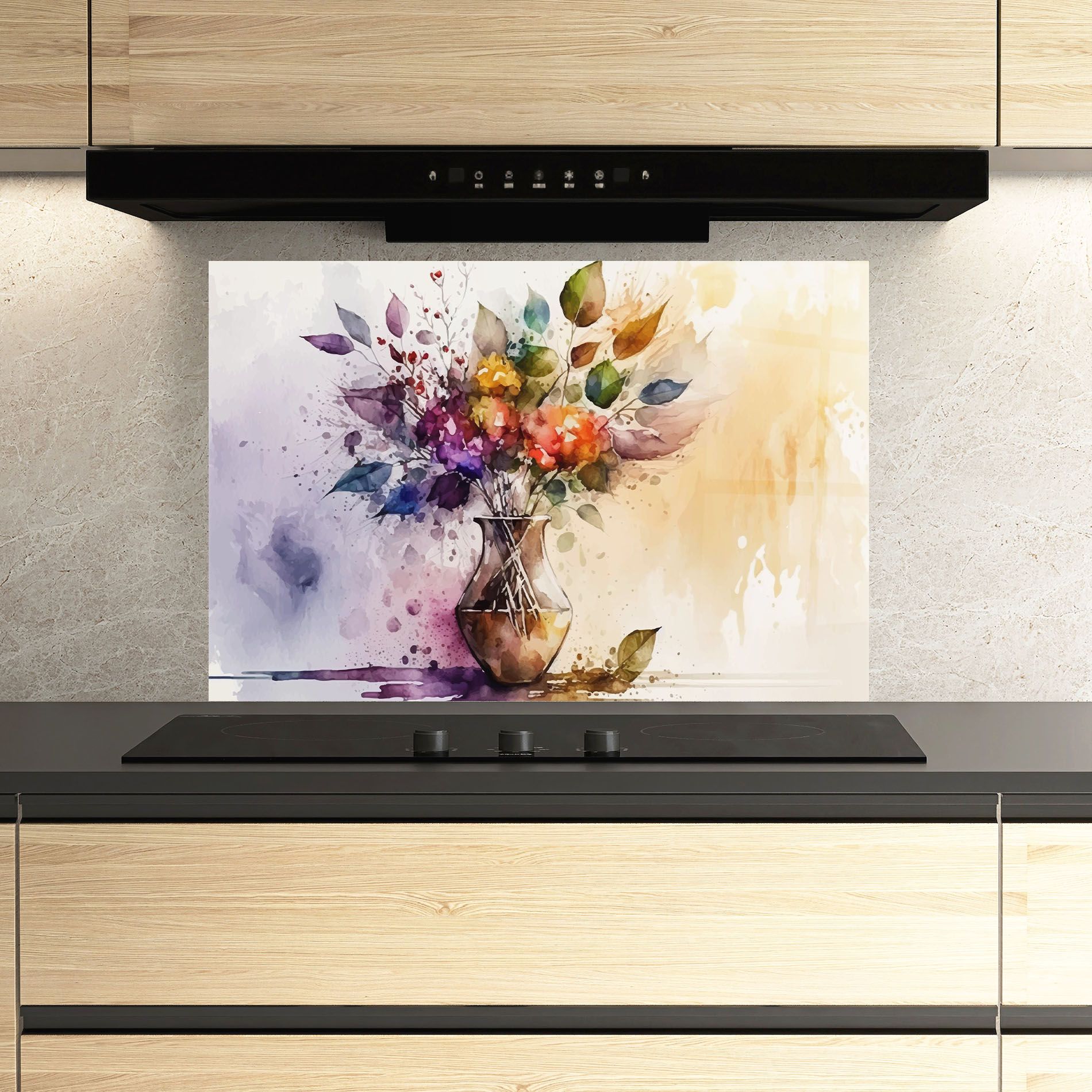 Purple Orange Vase mockup 3