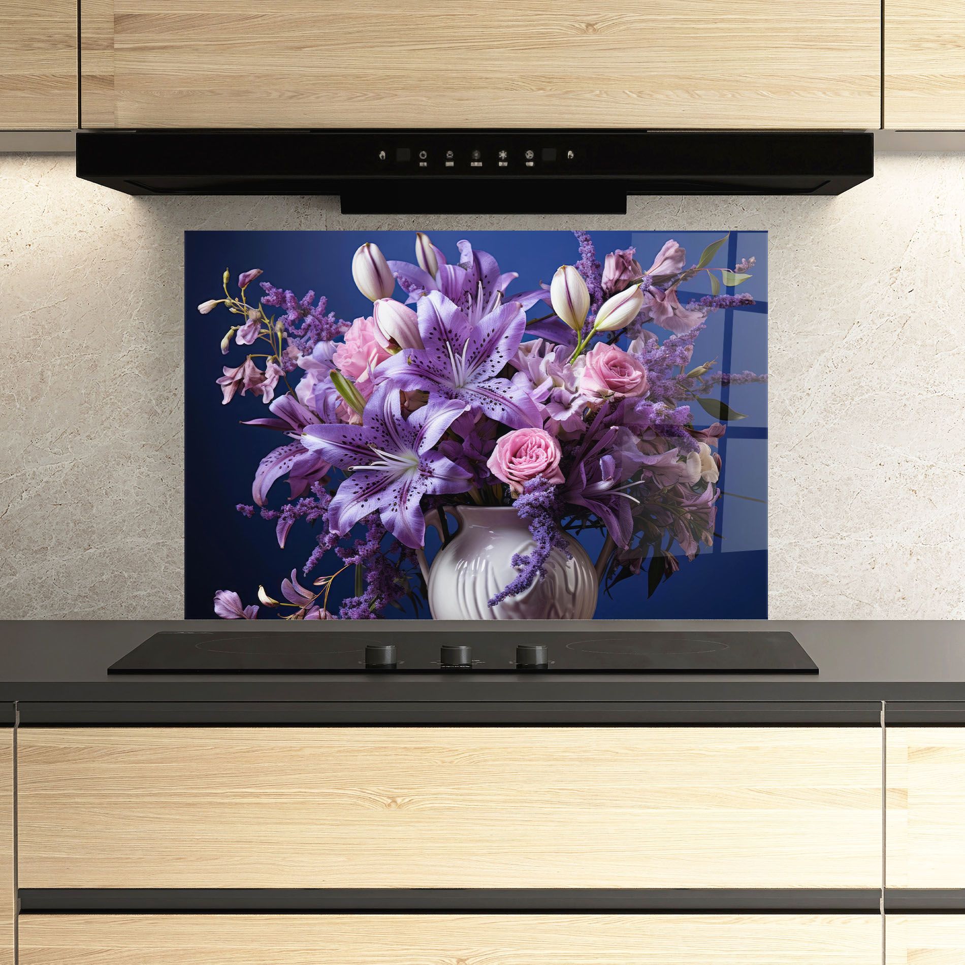 Vase Purple Flower mockup 3