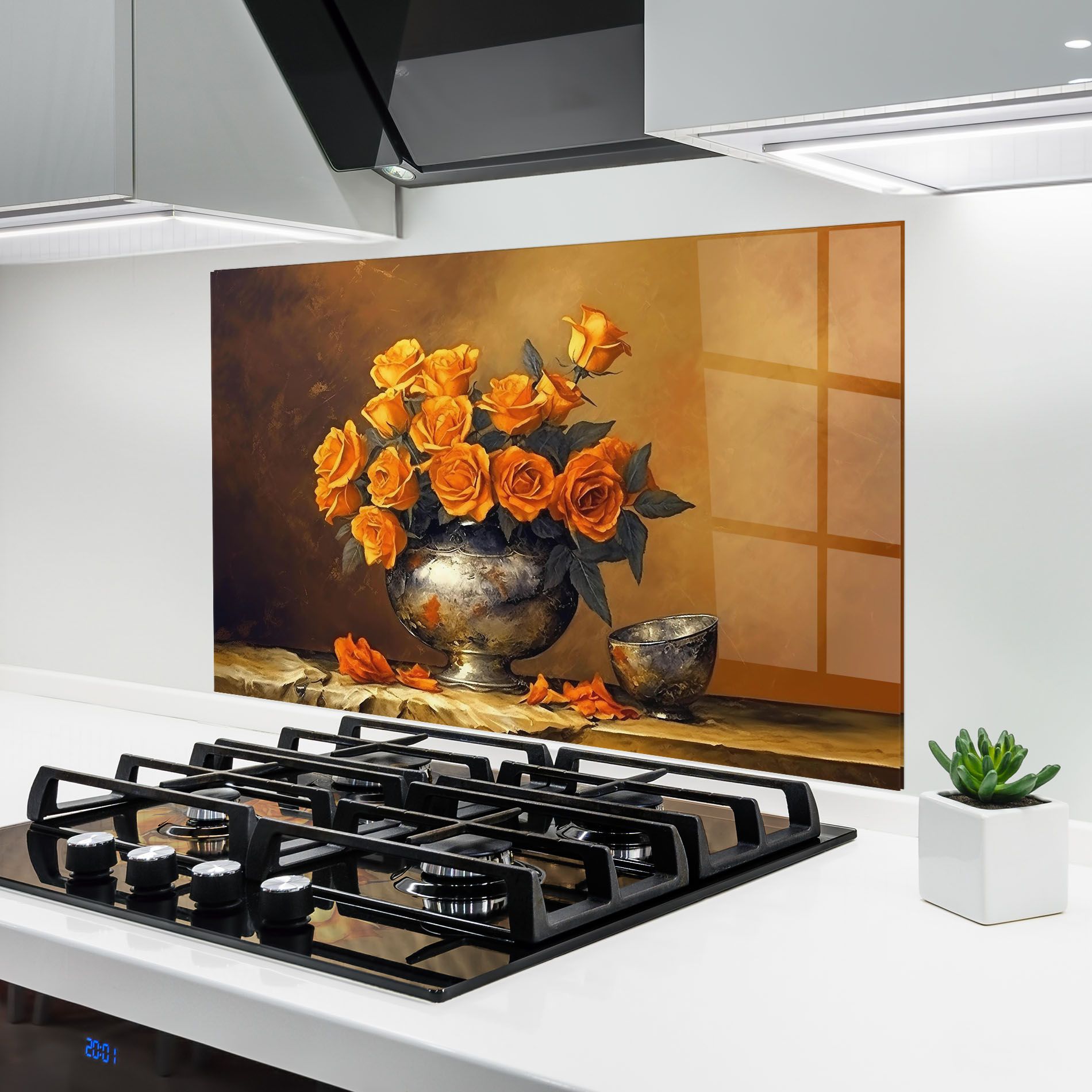 Orange Rose Vase mockup 6