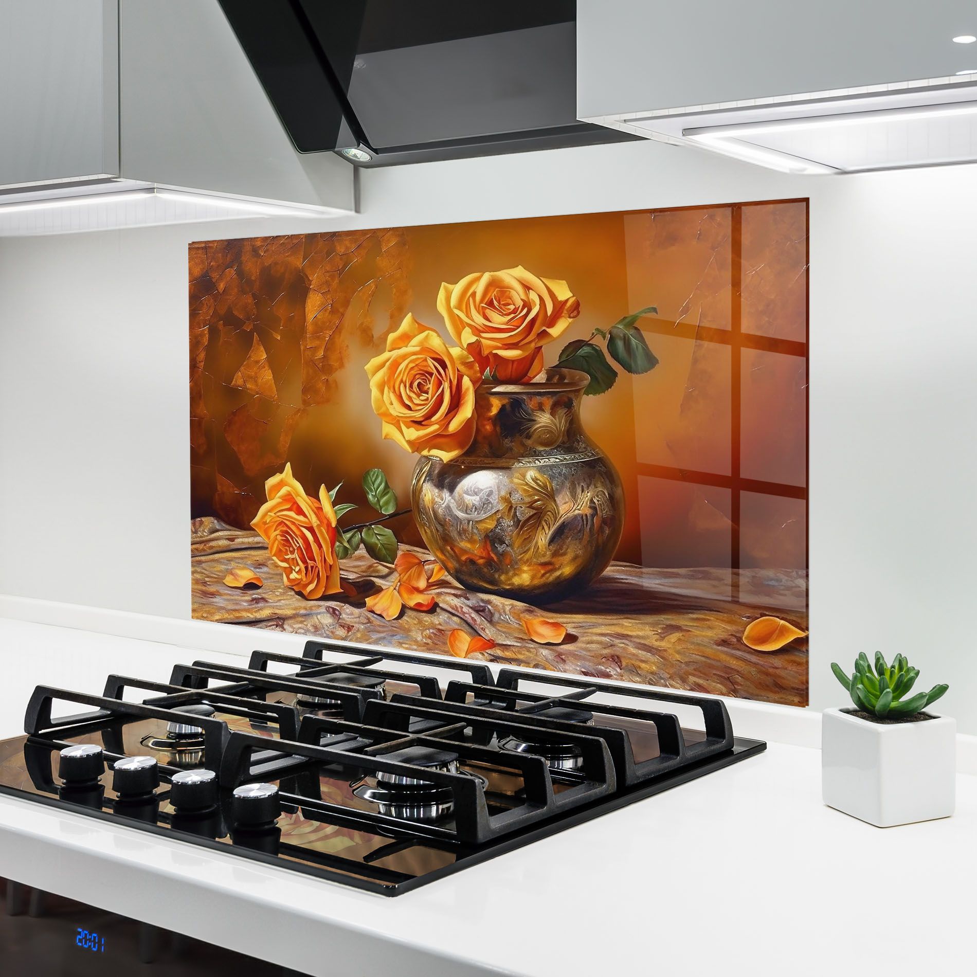 Orange Roses Vase mockup 6