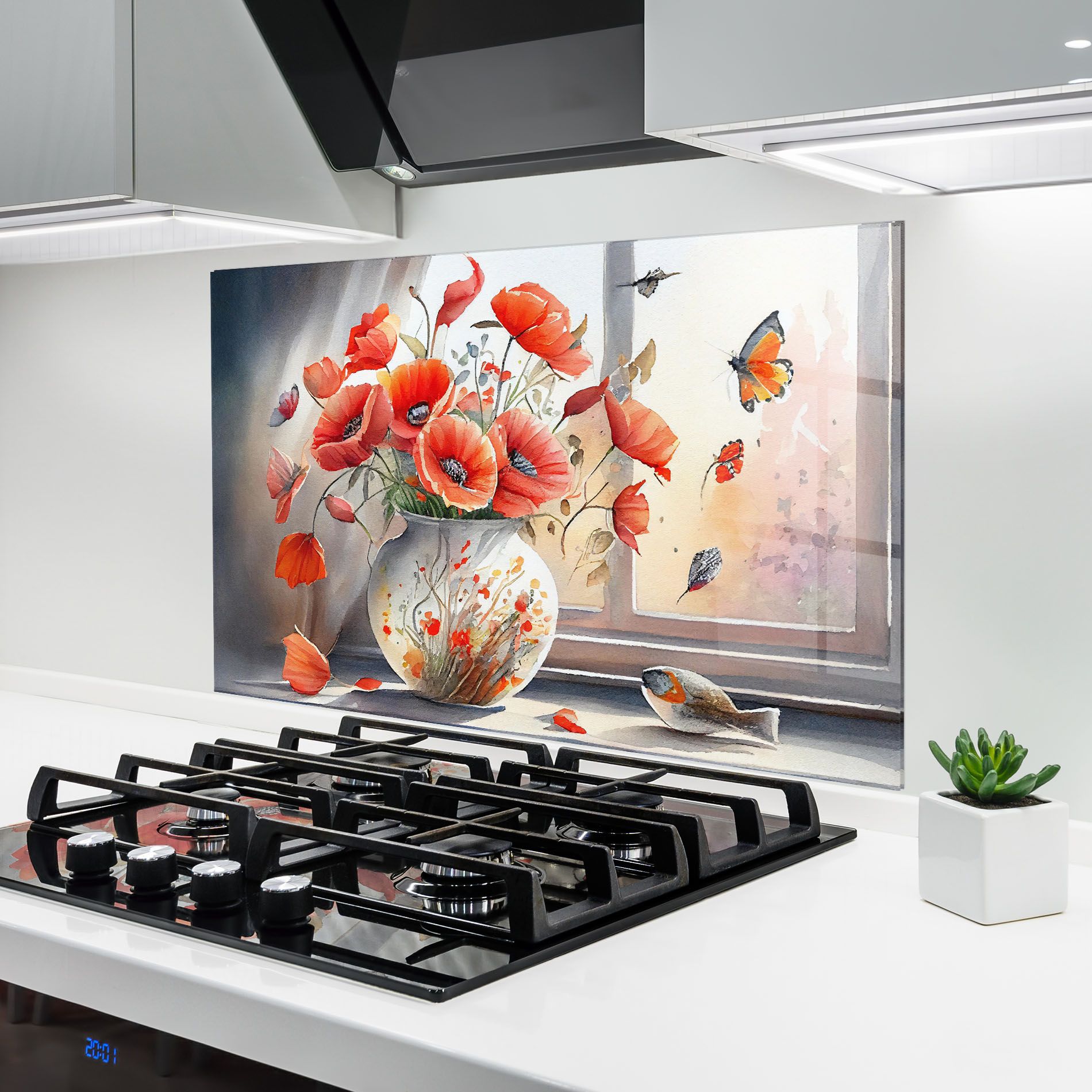 Poppies Vase mockup 6