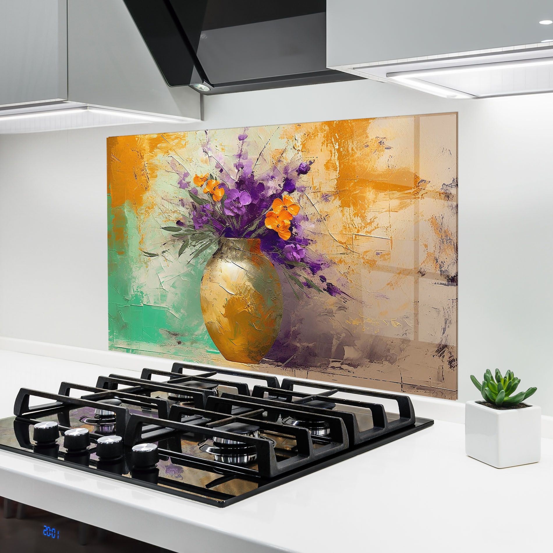 Purple Orange Plant Vase mockup 6