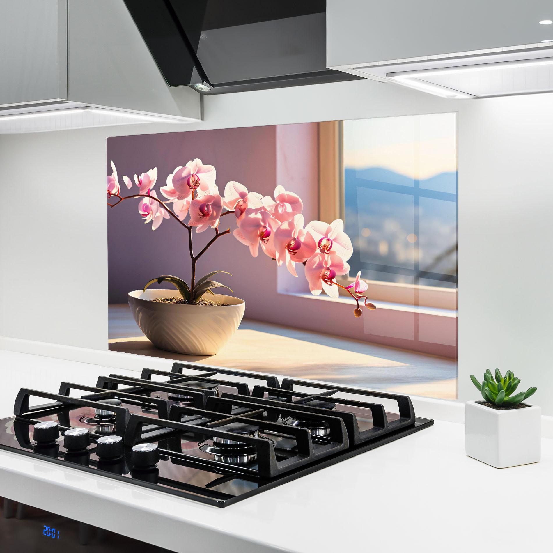 Panou Sticla Bucatarie Window Vase mockup 6