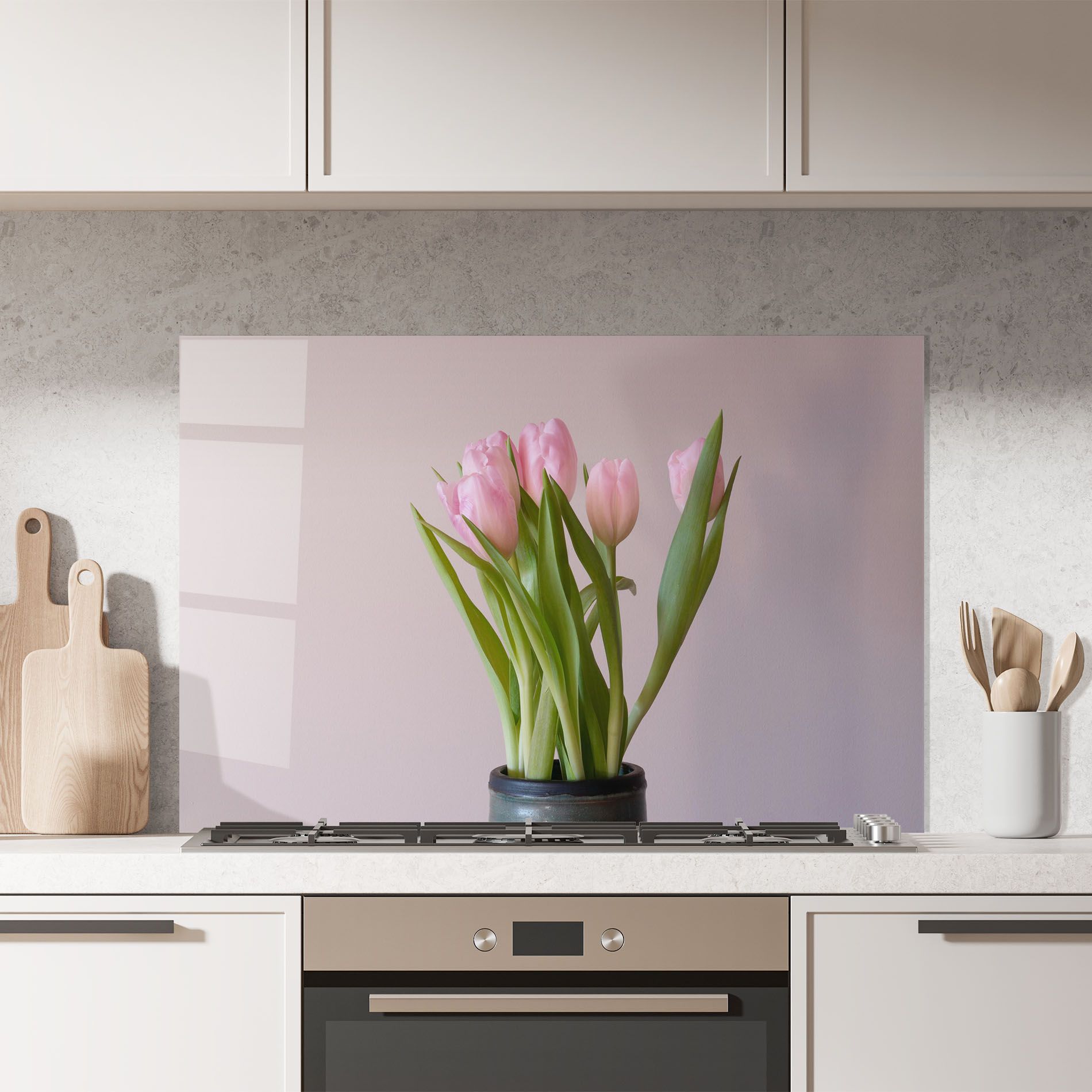 Pink Tulips Vase mockup 7