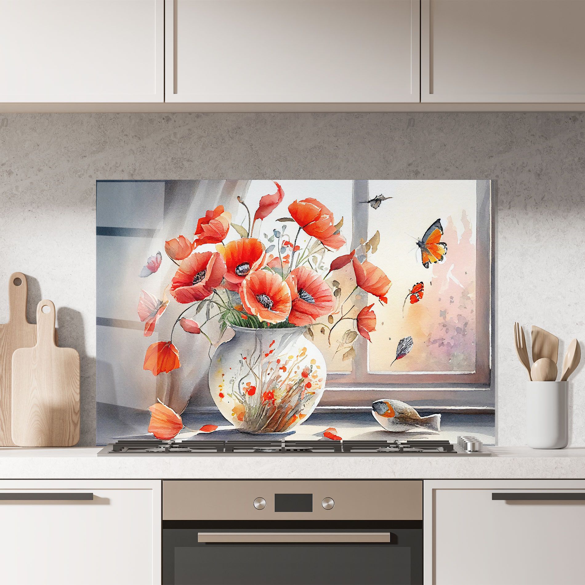 Poppies Vase mockup 7