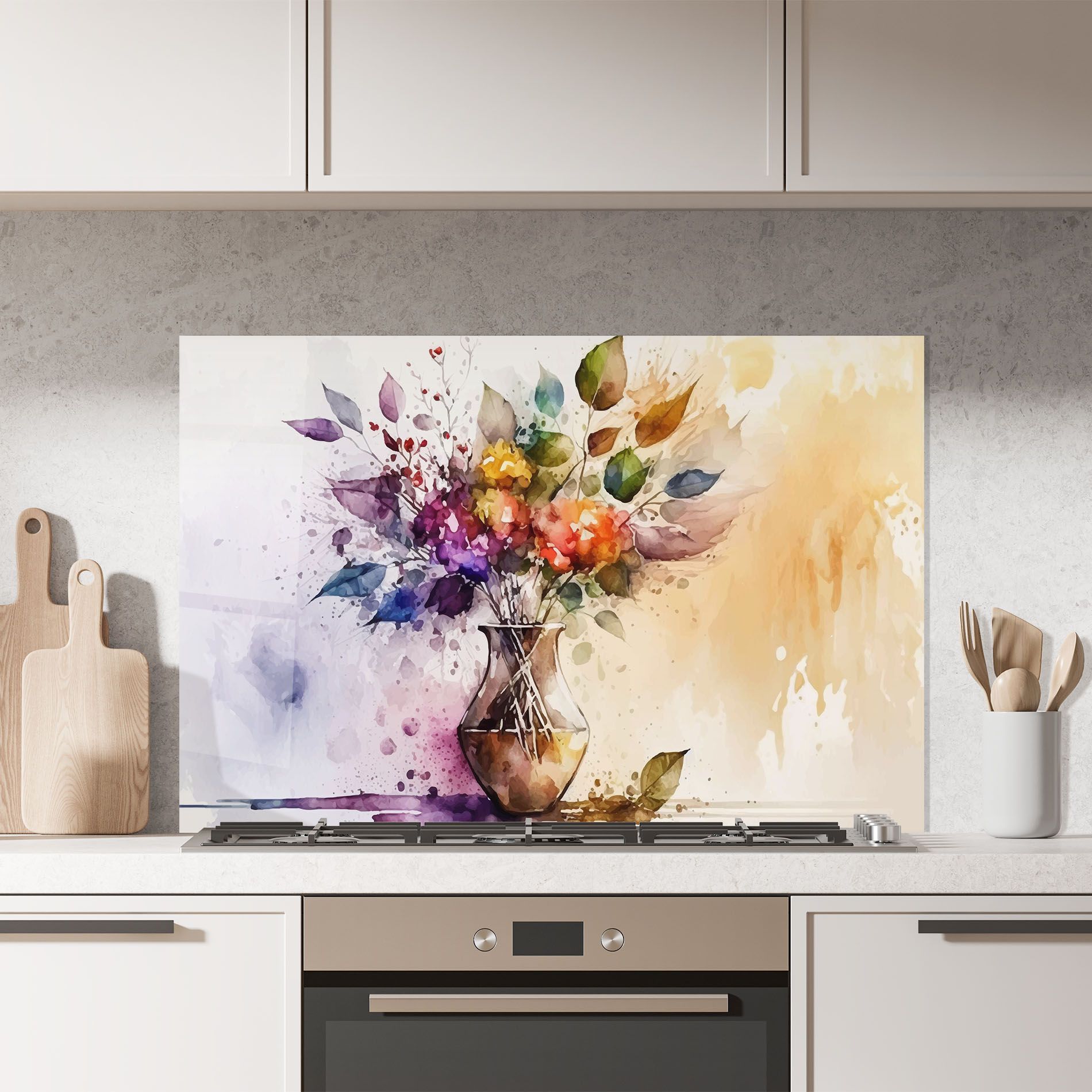 Purple Orange Vase mockup 7