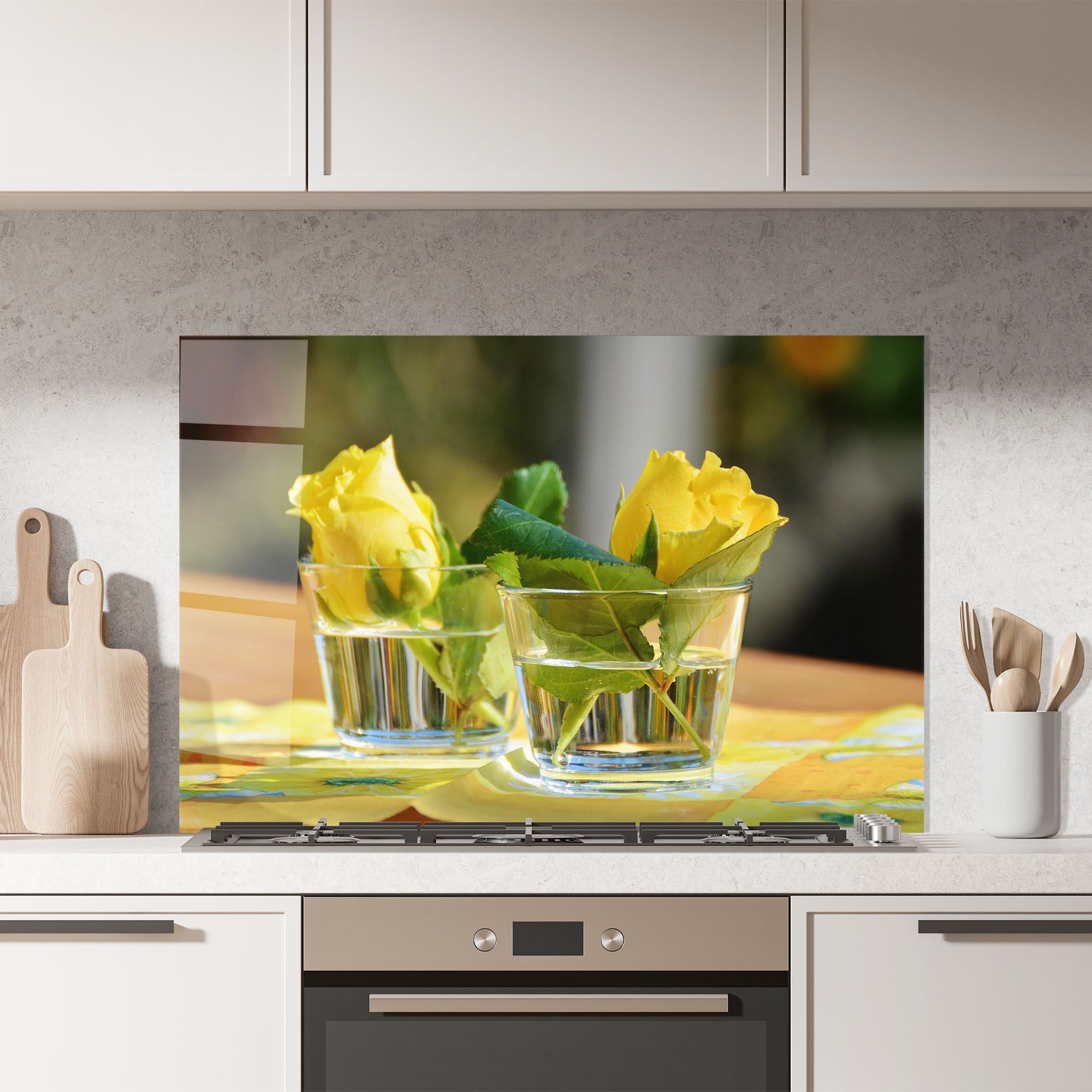 Rose Yellow Vase mockup 7