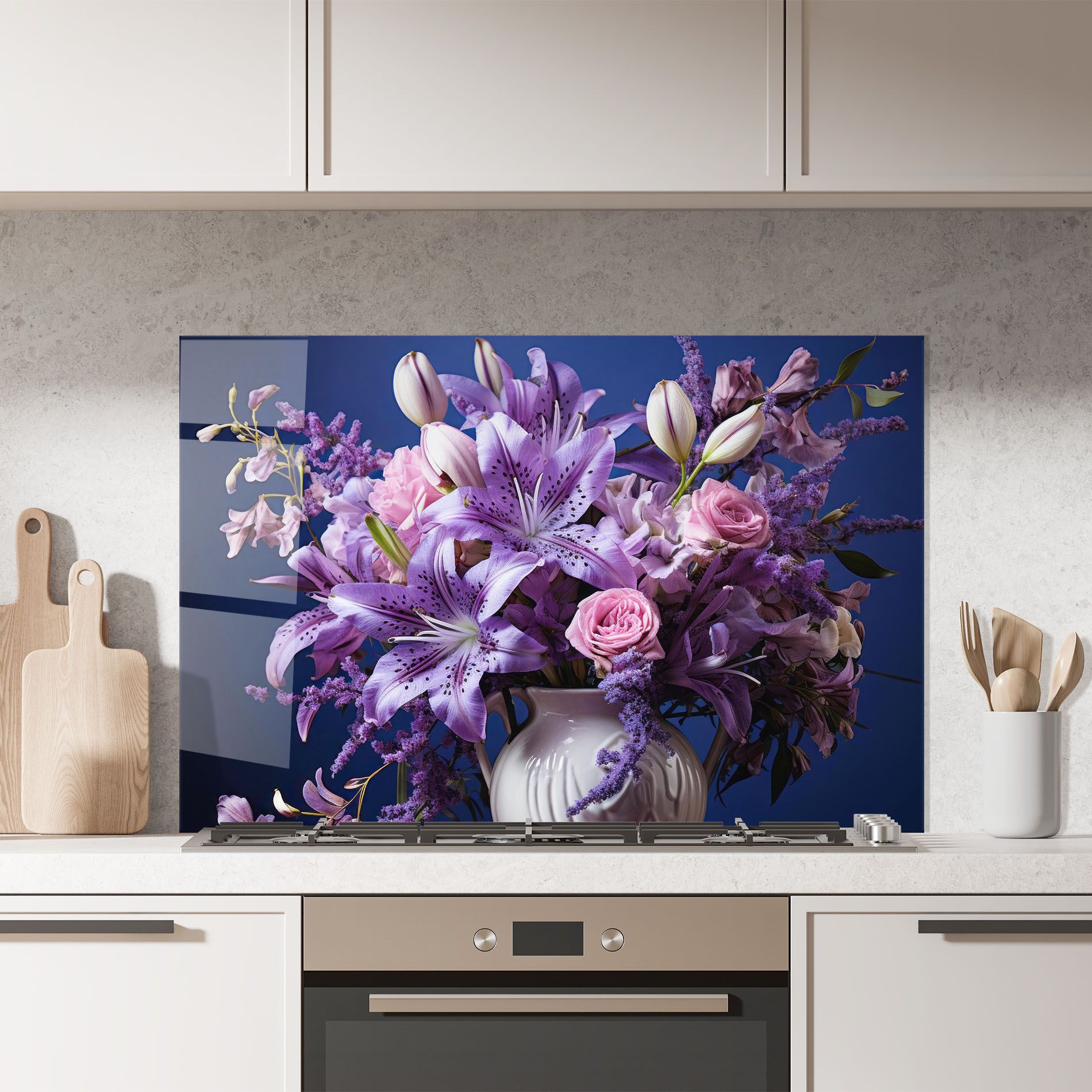 Vase Purple Flower mockup 7