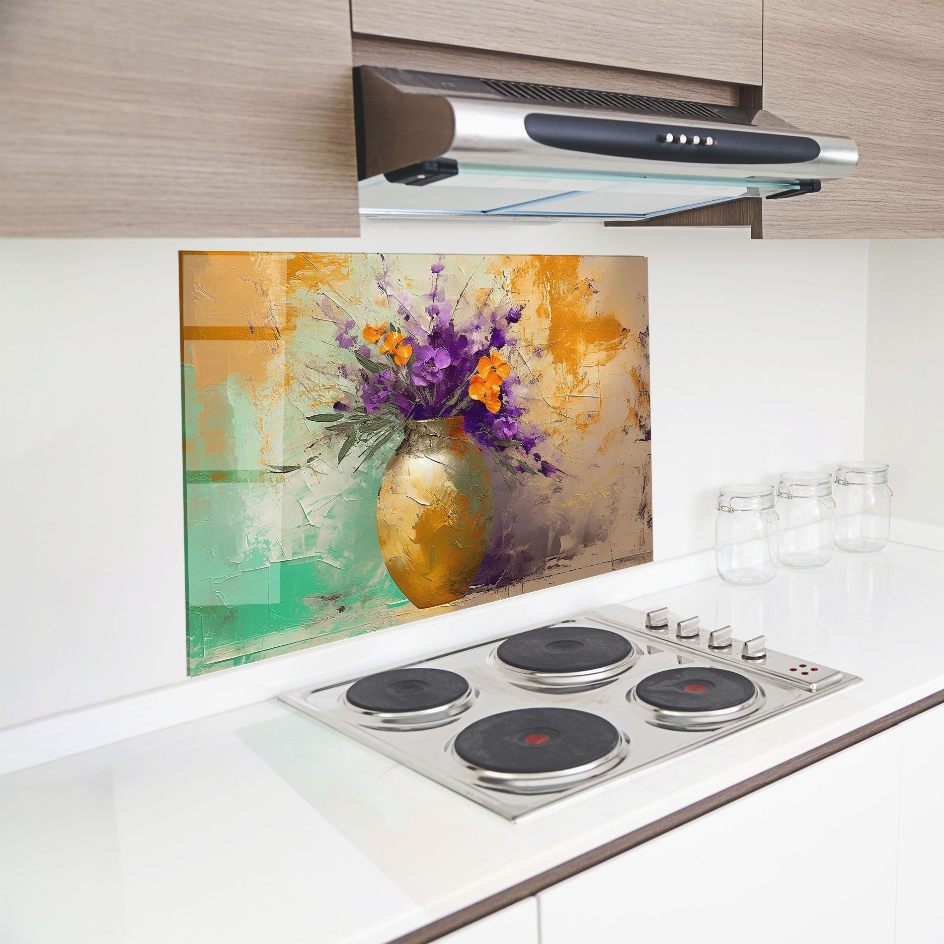 Purple Orange Plant Vase mockup 8