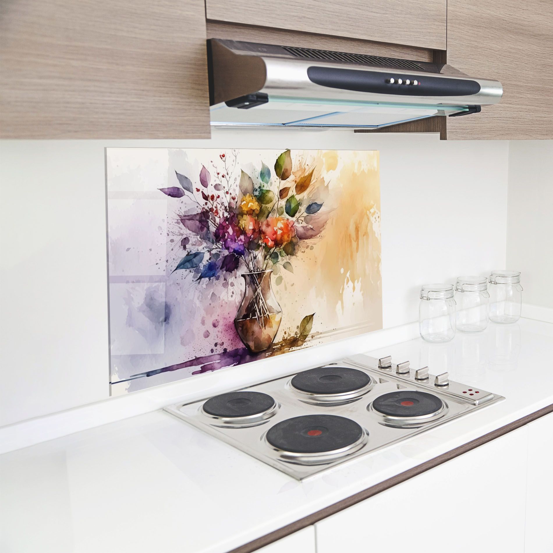 Purple Orange Vase mockup 8