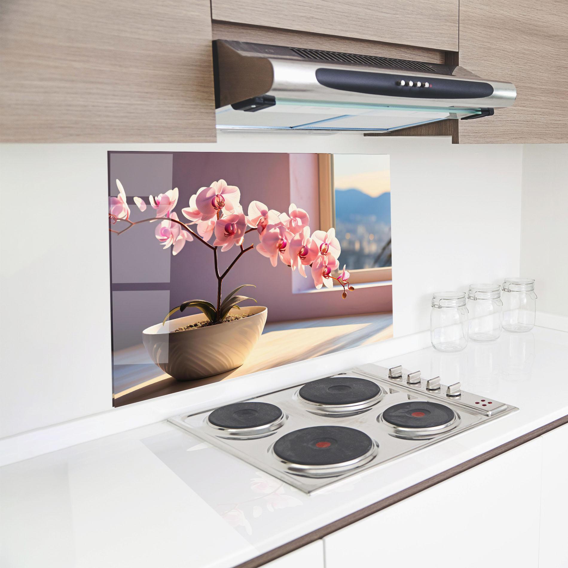 Panou Sticla Bucatarie Window Vase mockup 8