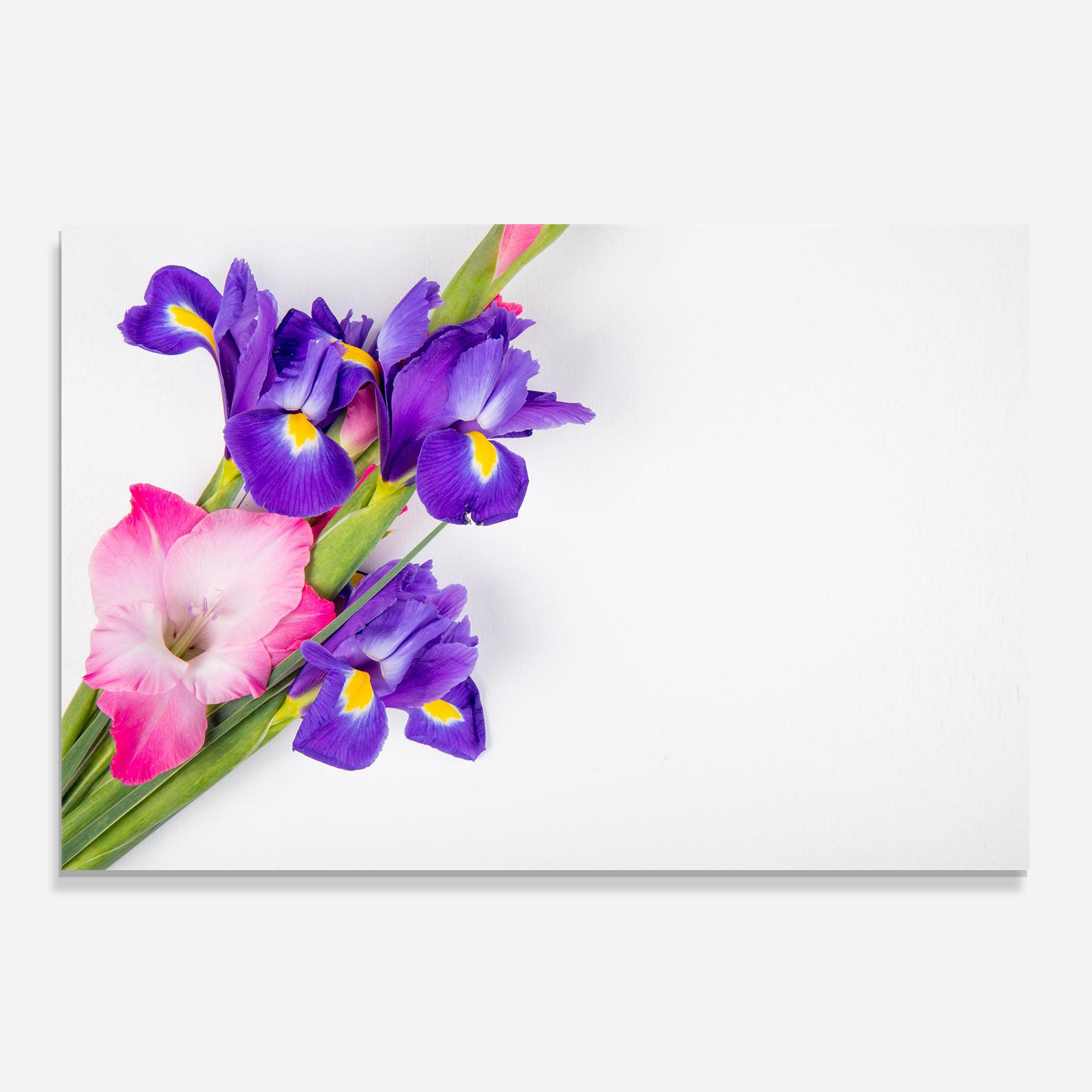 Panou Sticla Bucatarie Iris On The Table mockup 0