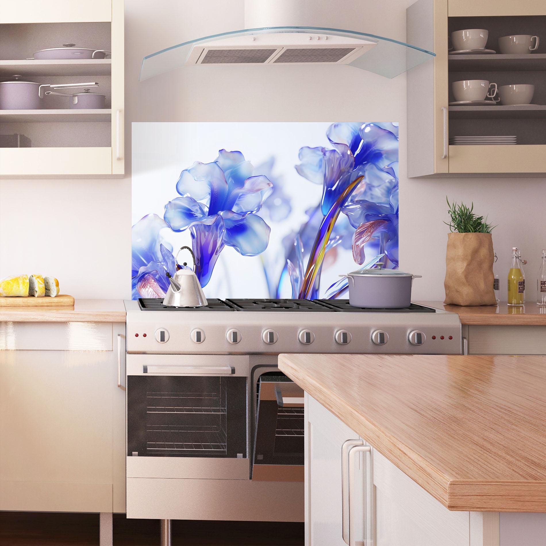 Panou Sticla Bucatarie Iris Glass mockup 1