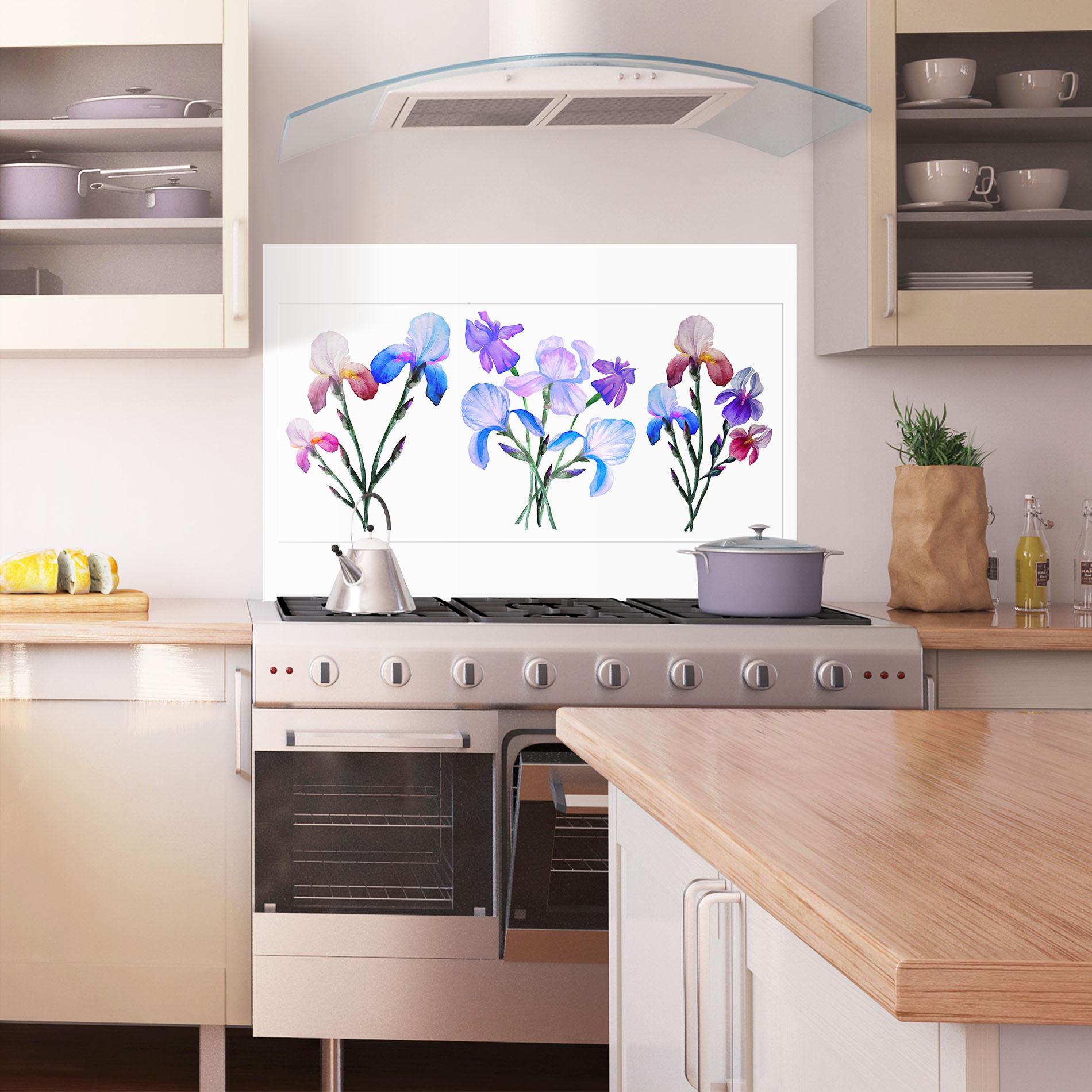 Panou Sticla Bucatarie Iris Set mockup 1