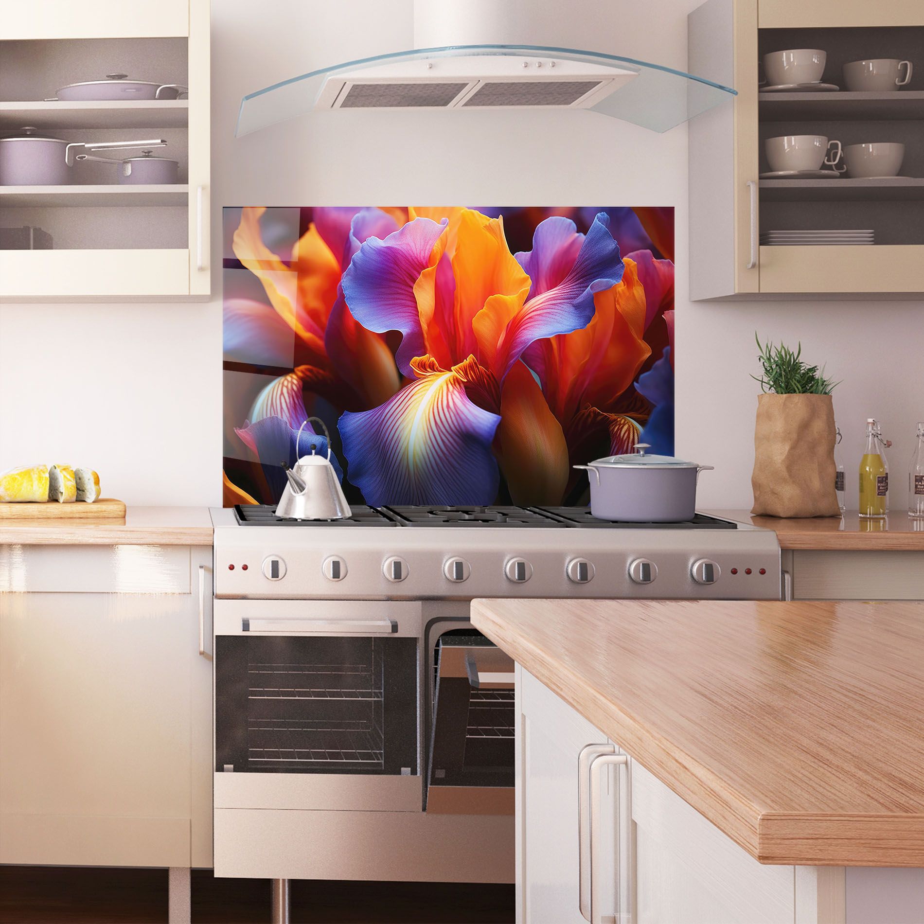 Orange Purple Iris mockup 1