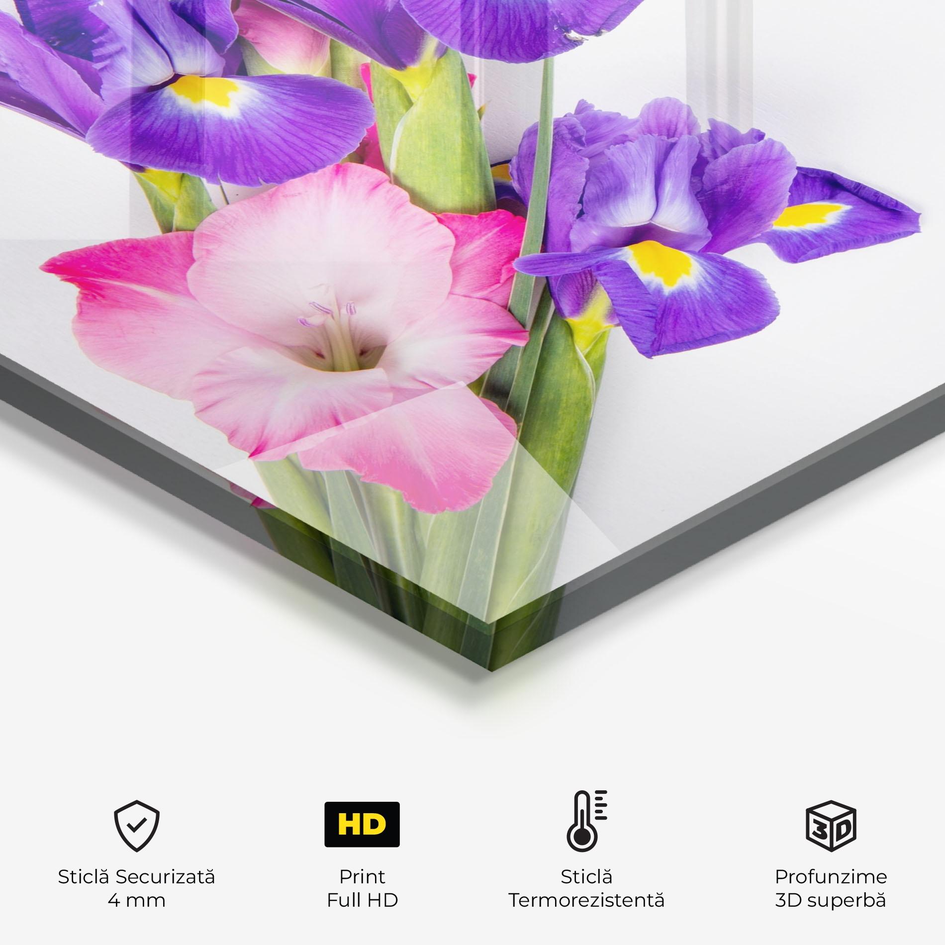 Panou Sticla Bucatarie Iris On The Table mockup 2