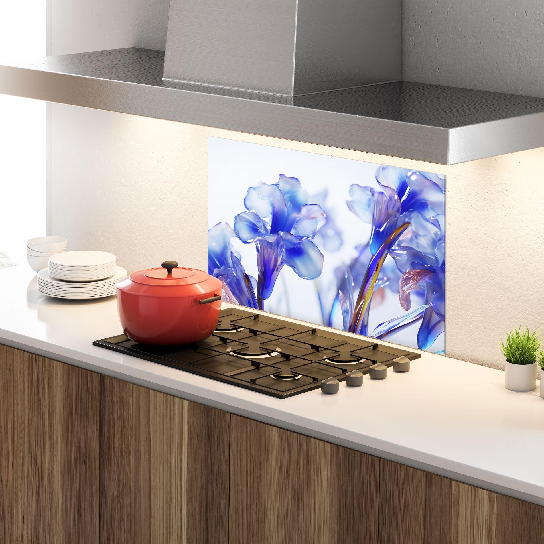 Panou Sticla Bucatarie Iris Glass mockup 4