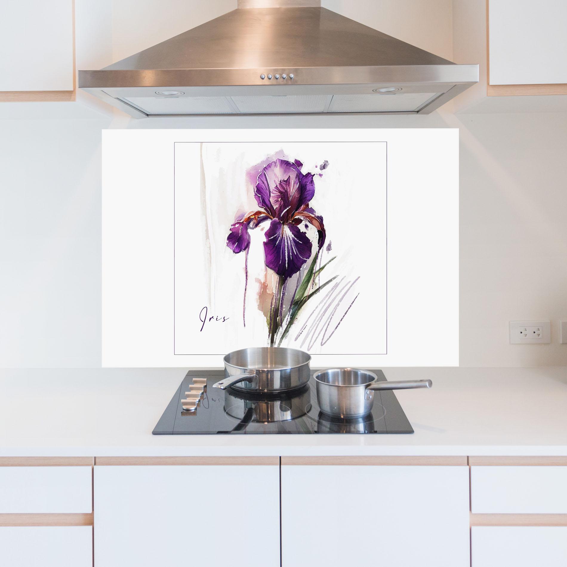 Panou Sticla Bucatarie Iris Art mockup 5