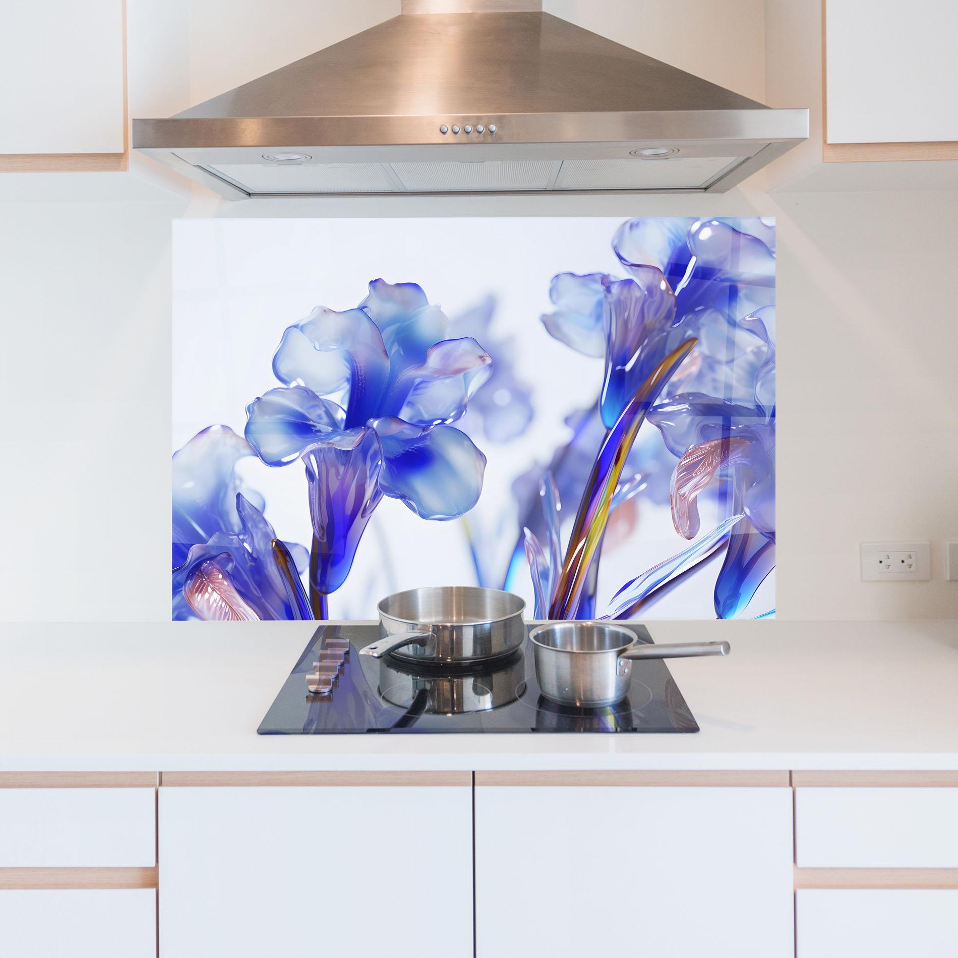 Panou Sticla Bucatarie Iris Glass mockup 5