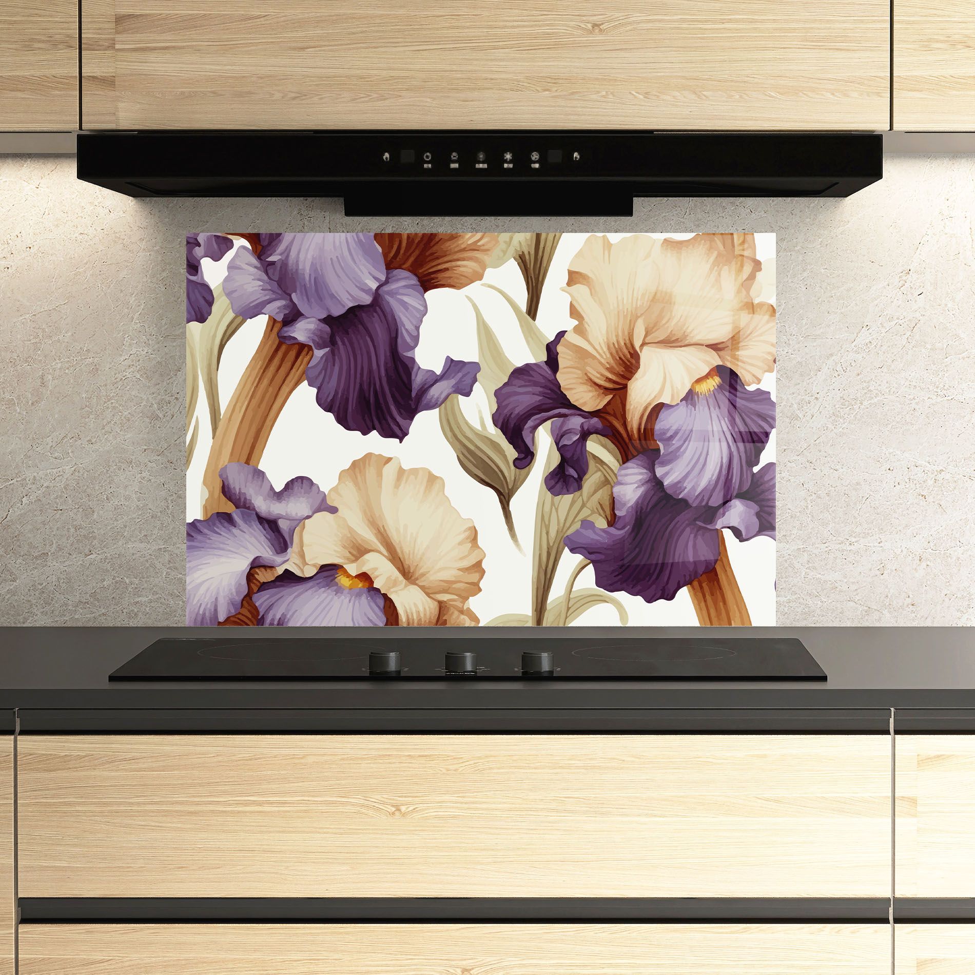 Cream Purple Iris mockup 3