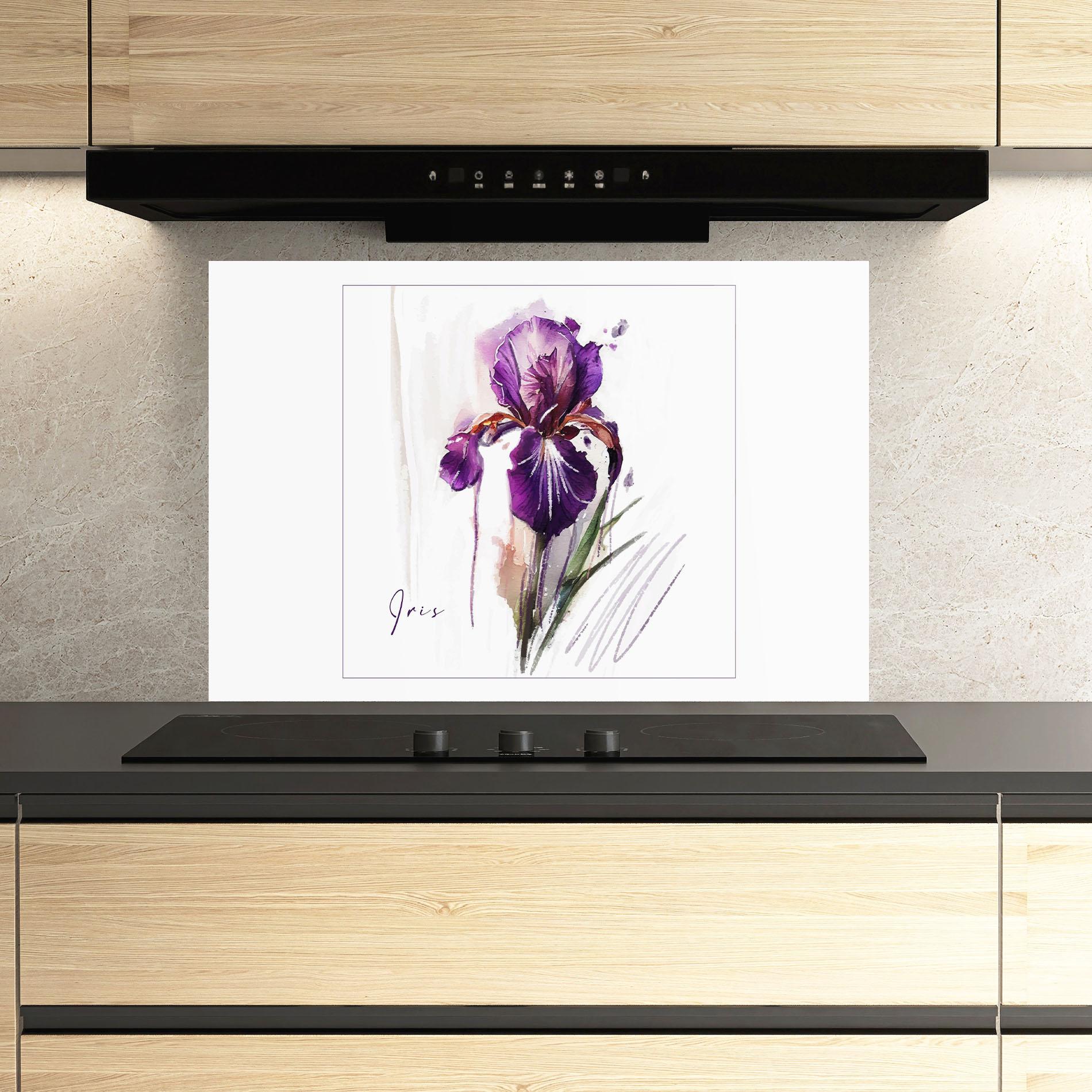 Panou Sticla Bucatarie Iris Art mockup 3