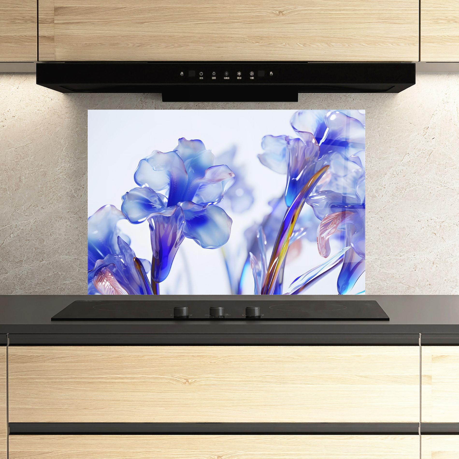 Panou Sticla Bucatarie Iris Glass mockup 3