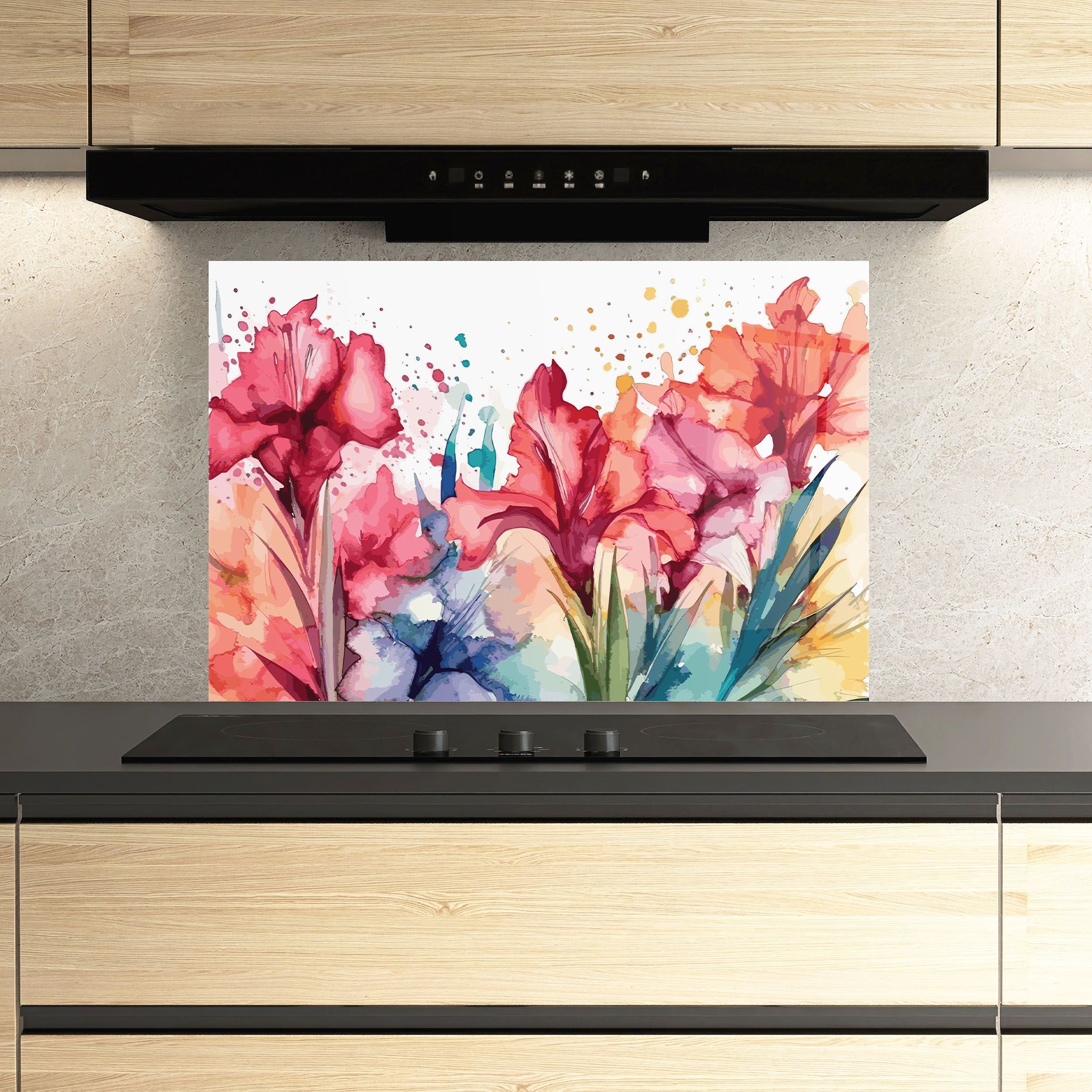 Pink Blue Iris mockup 3