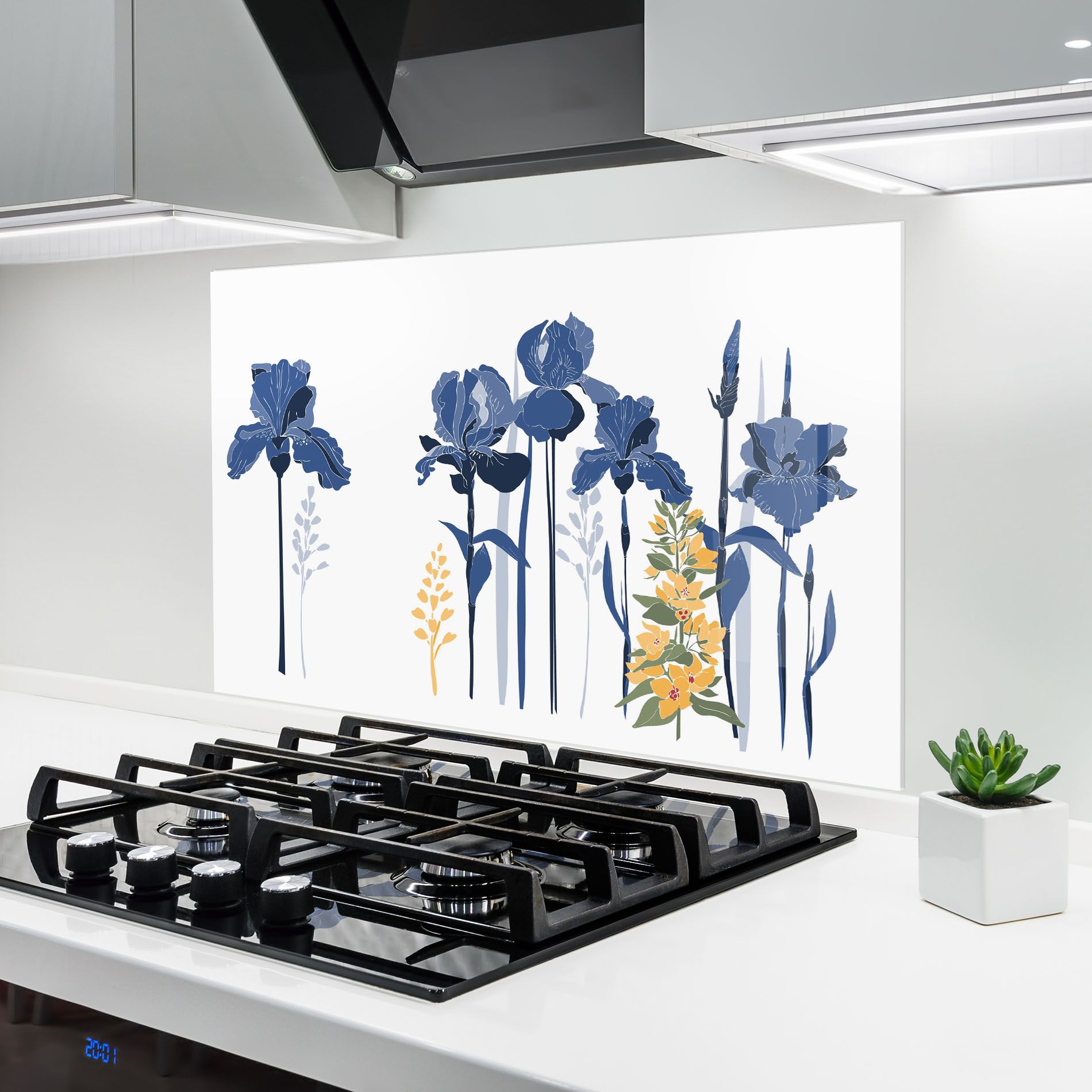 Iris Blue Art mockup 6