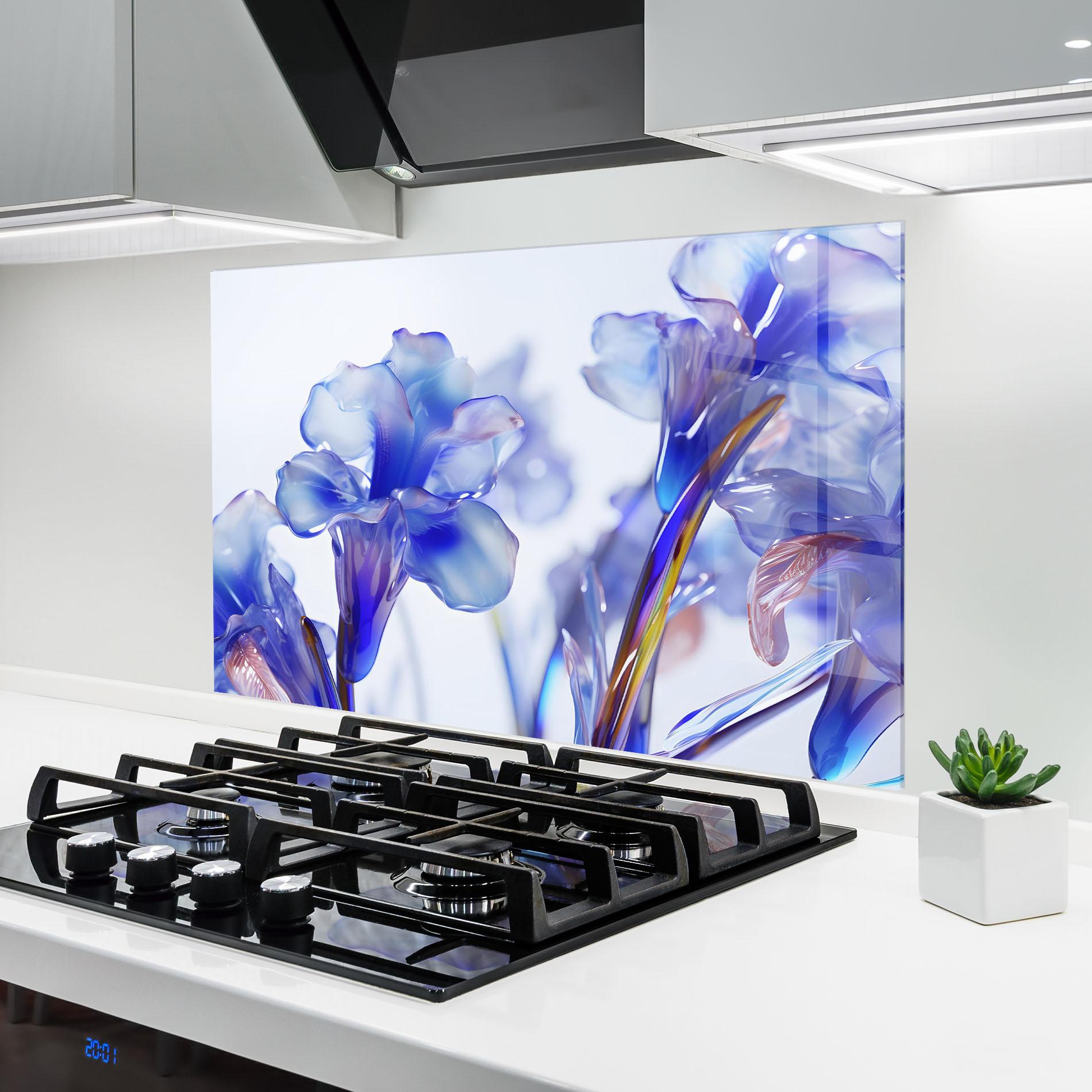 Panou Sticla Bucatarie Iris Glass mockup 6