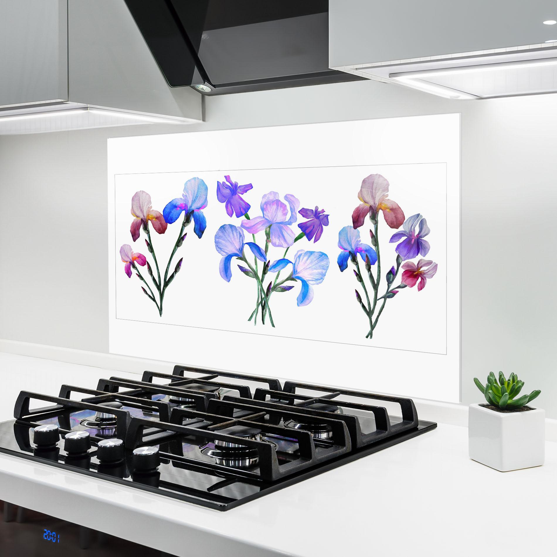 Panou Sticla Bucatarie Iris Set mockup 6