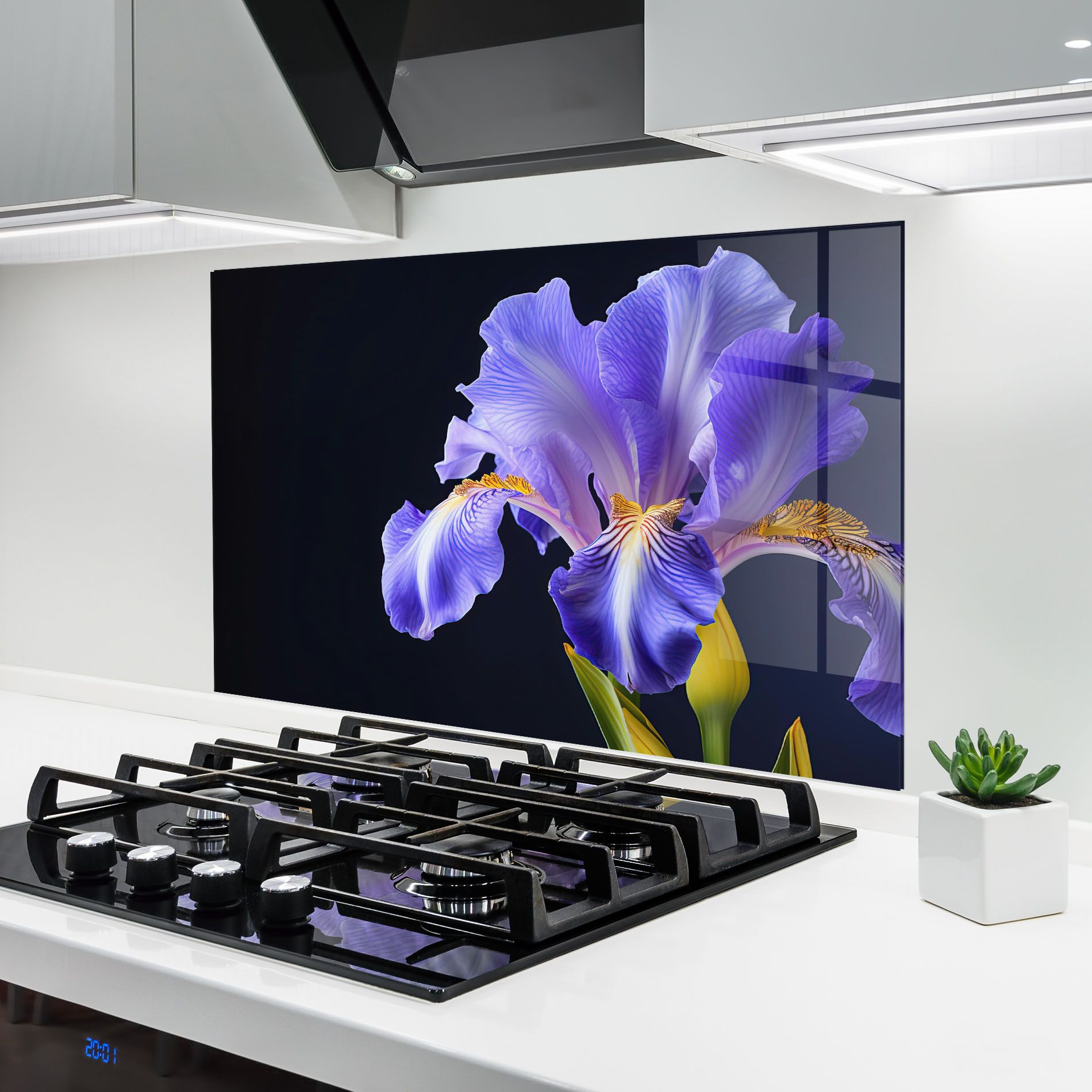 Purple Iris On Black mockup 6