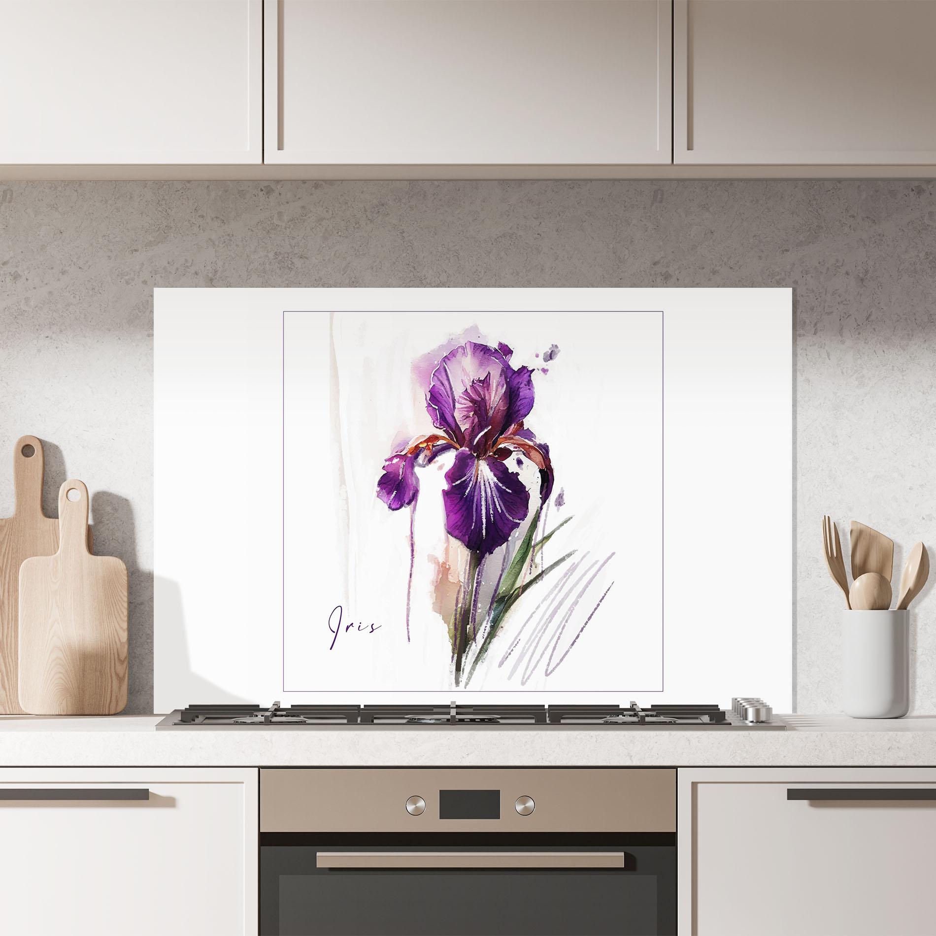 Panou Sticla Bucatarie Iris Art mockup 7