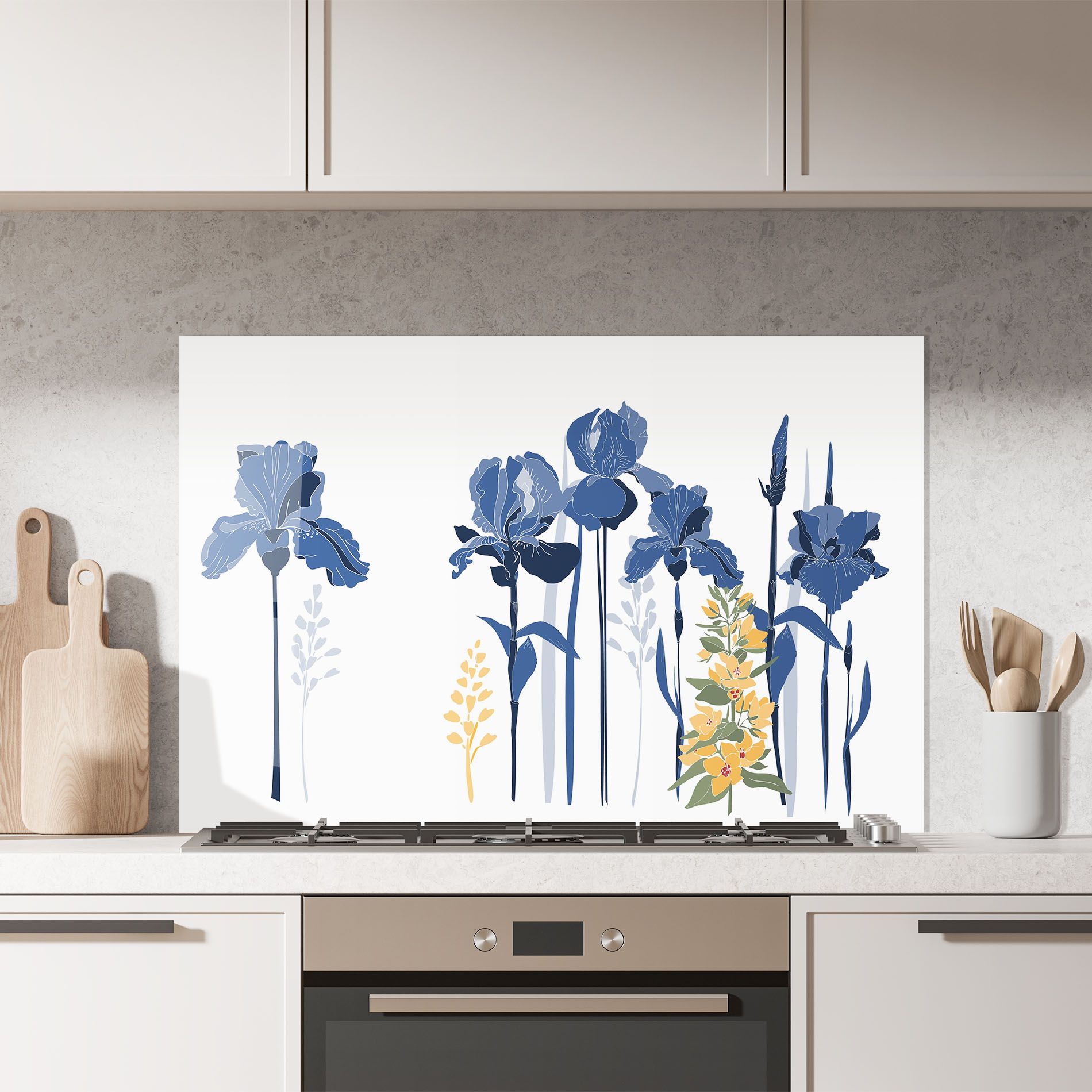 Iris Blue Art mockup 7