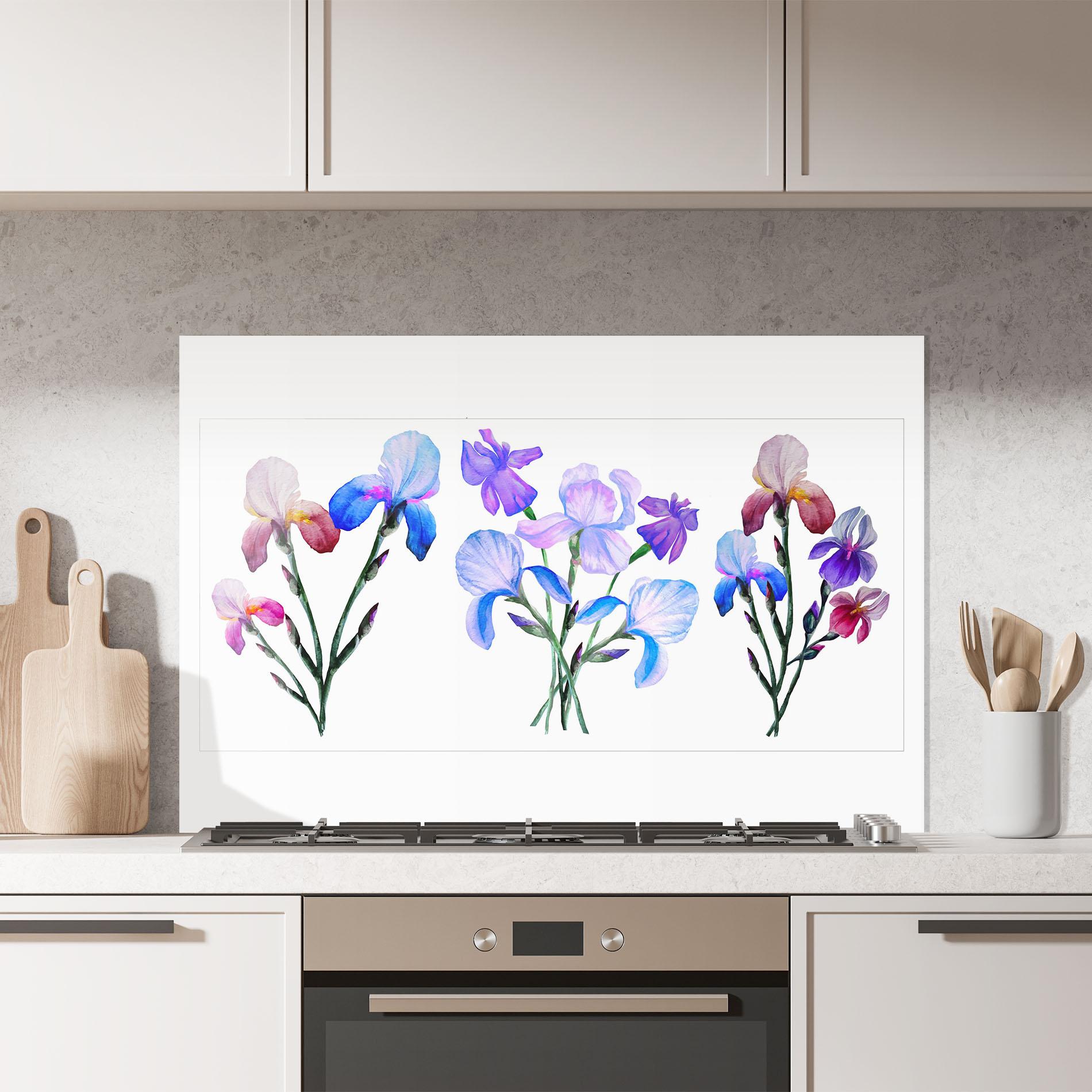 Panou Sticla Bucatarie Iris Set mockup 7