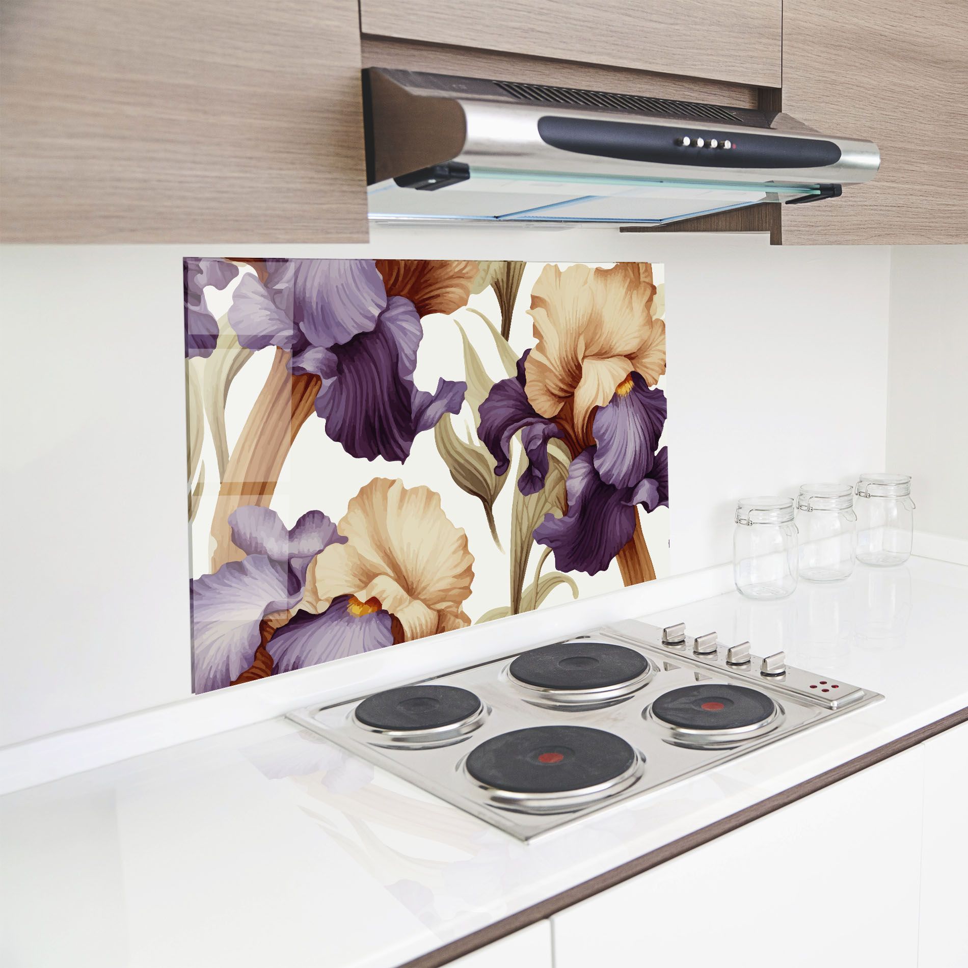 Cream Purple Iris mockup 8