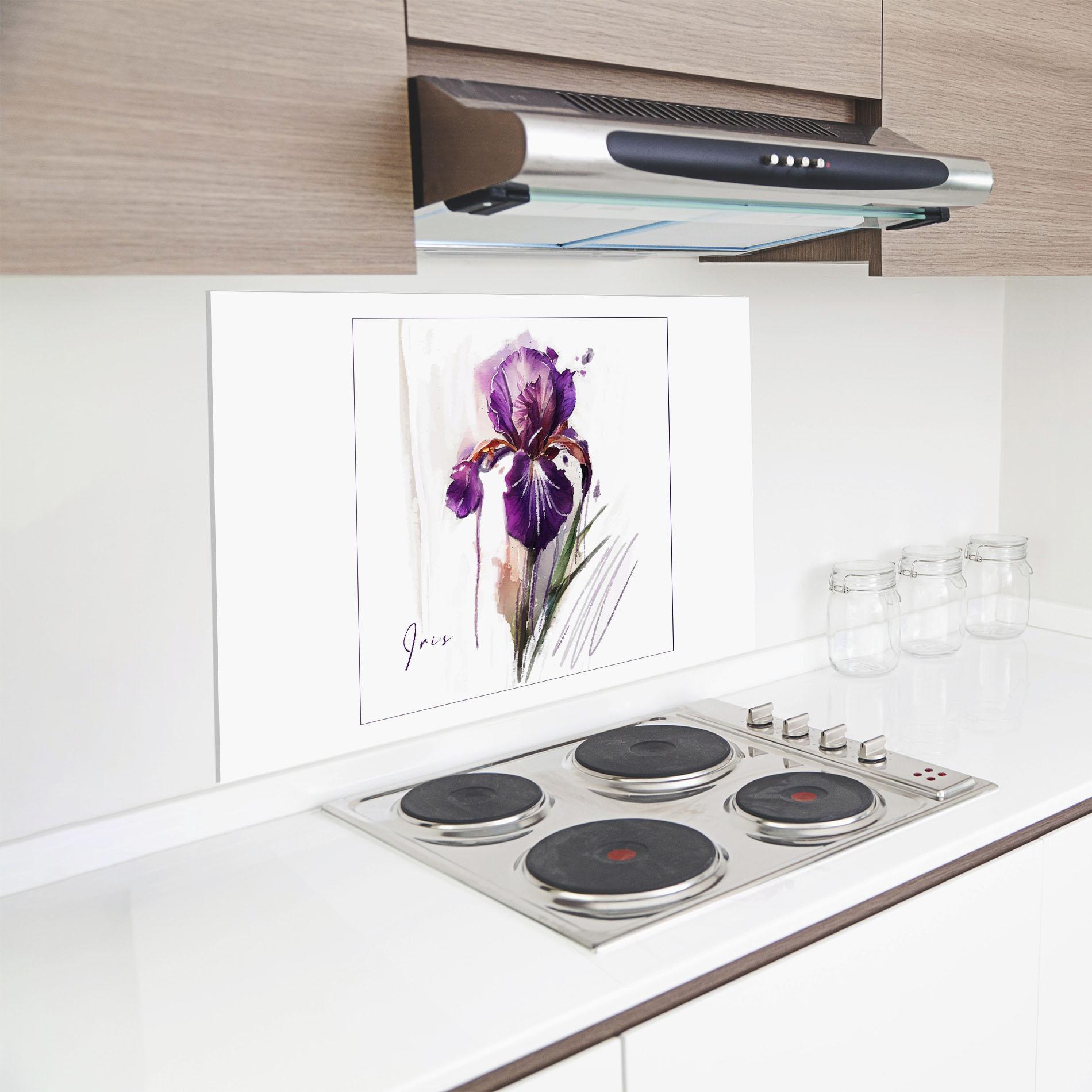 Panou Sticla Bucatarie Iris Art mockup 8