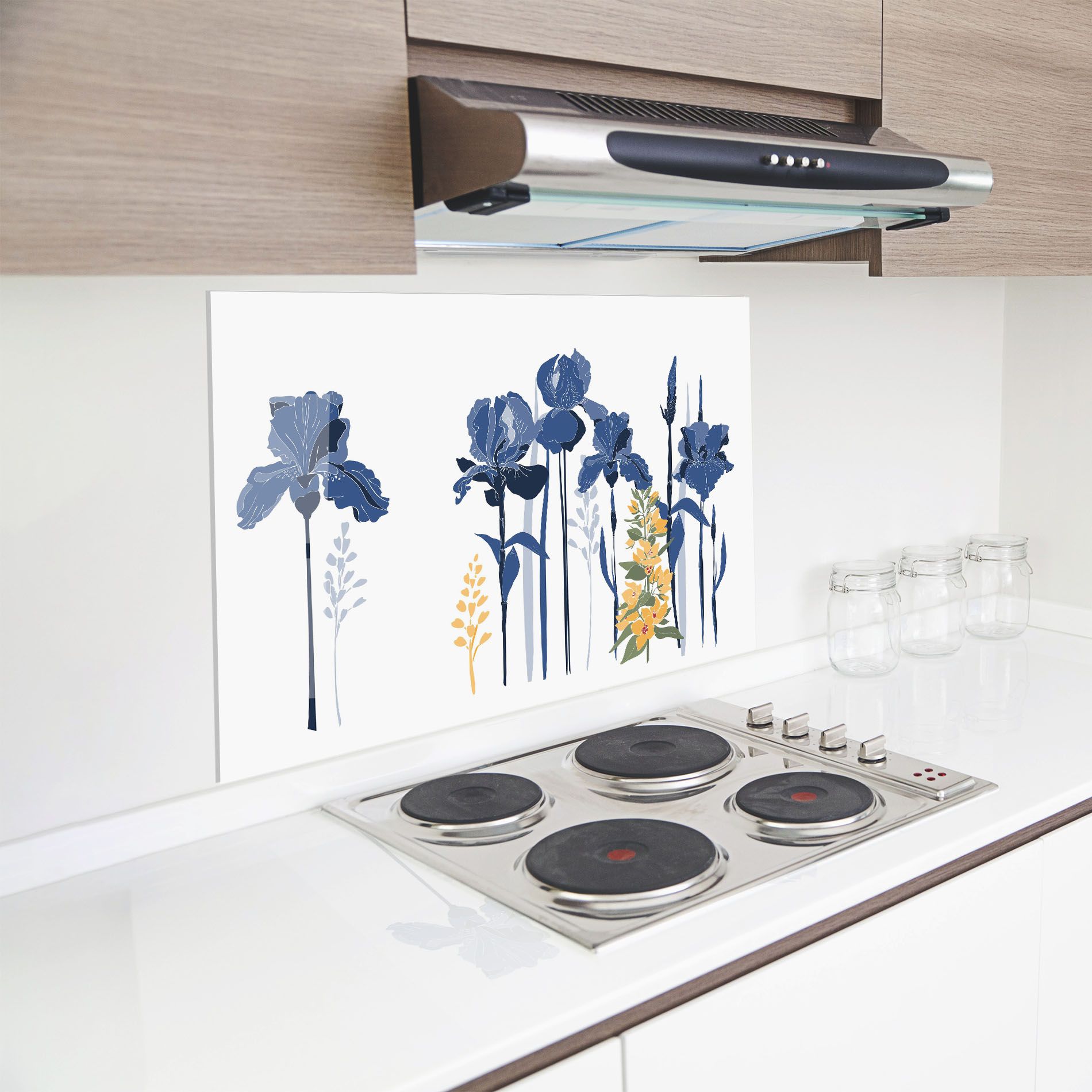 Iris Blue Art mockup 8