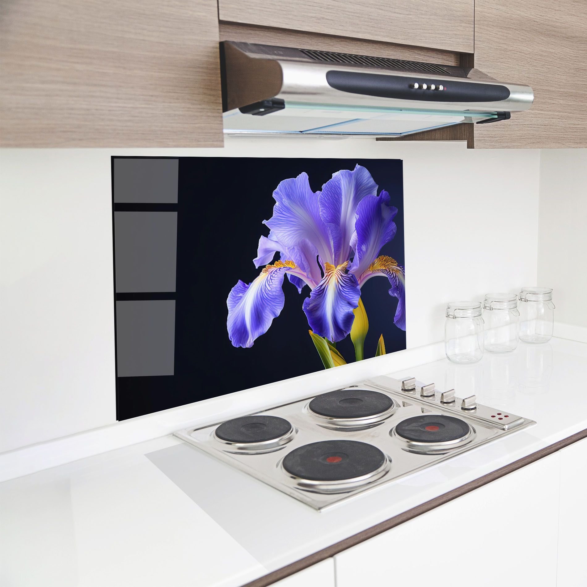 Purple Iris On Black mockup 8