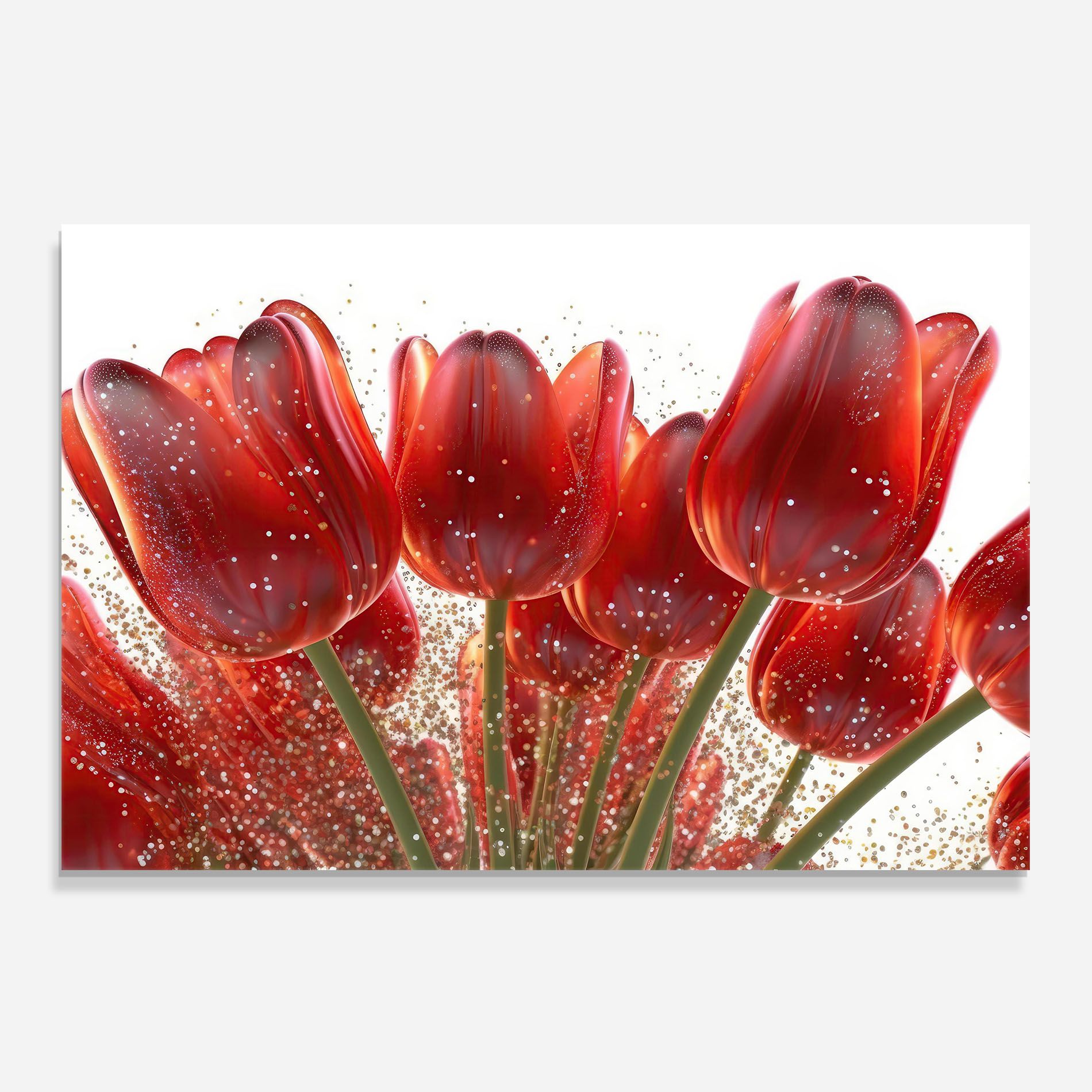 Glitter Red Tulips mockup 0