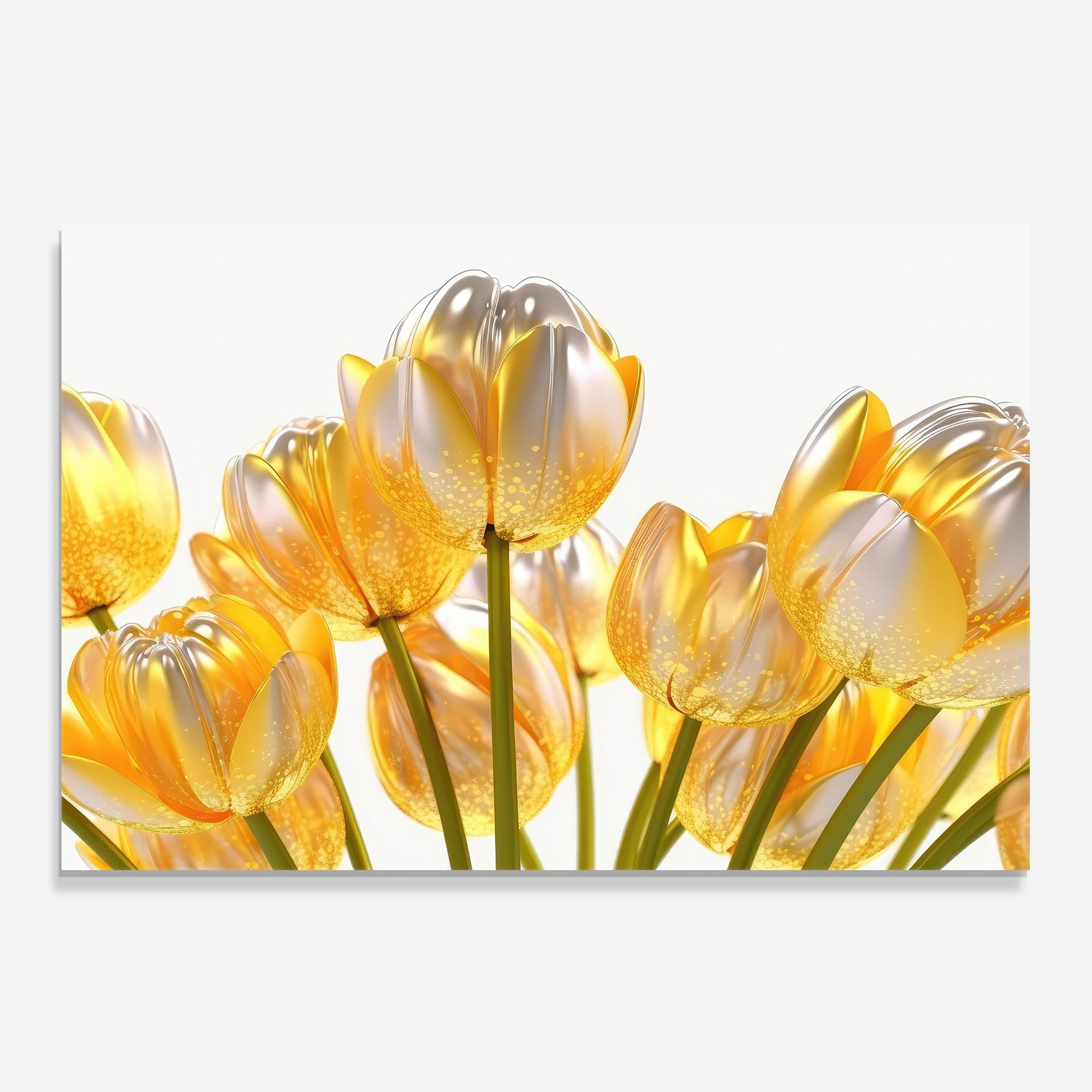 Gold White Tulips mockup 0