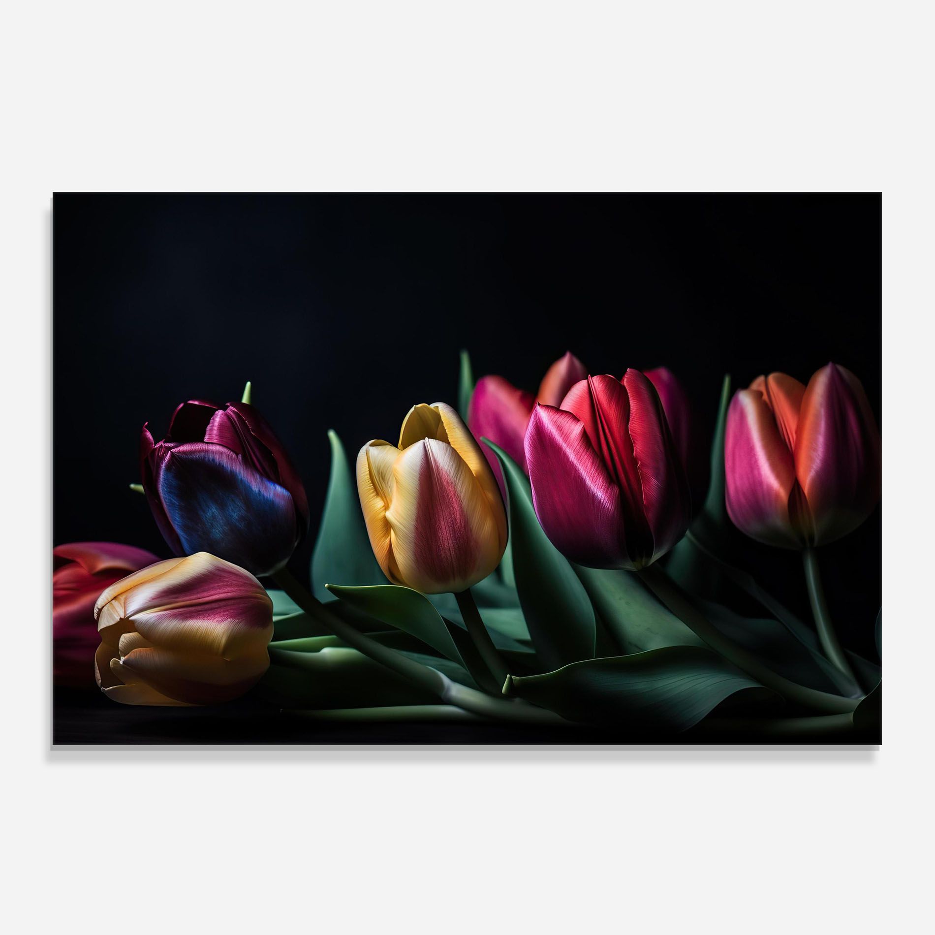 Pink Yellow Tulips mockup 0