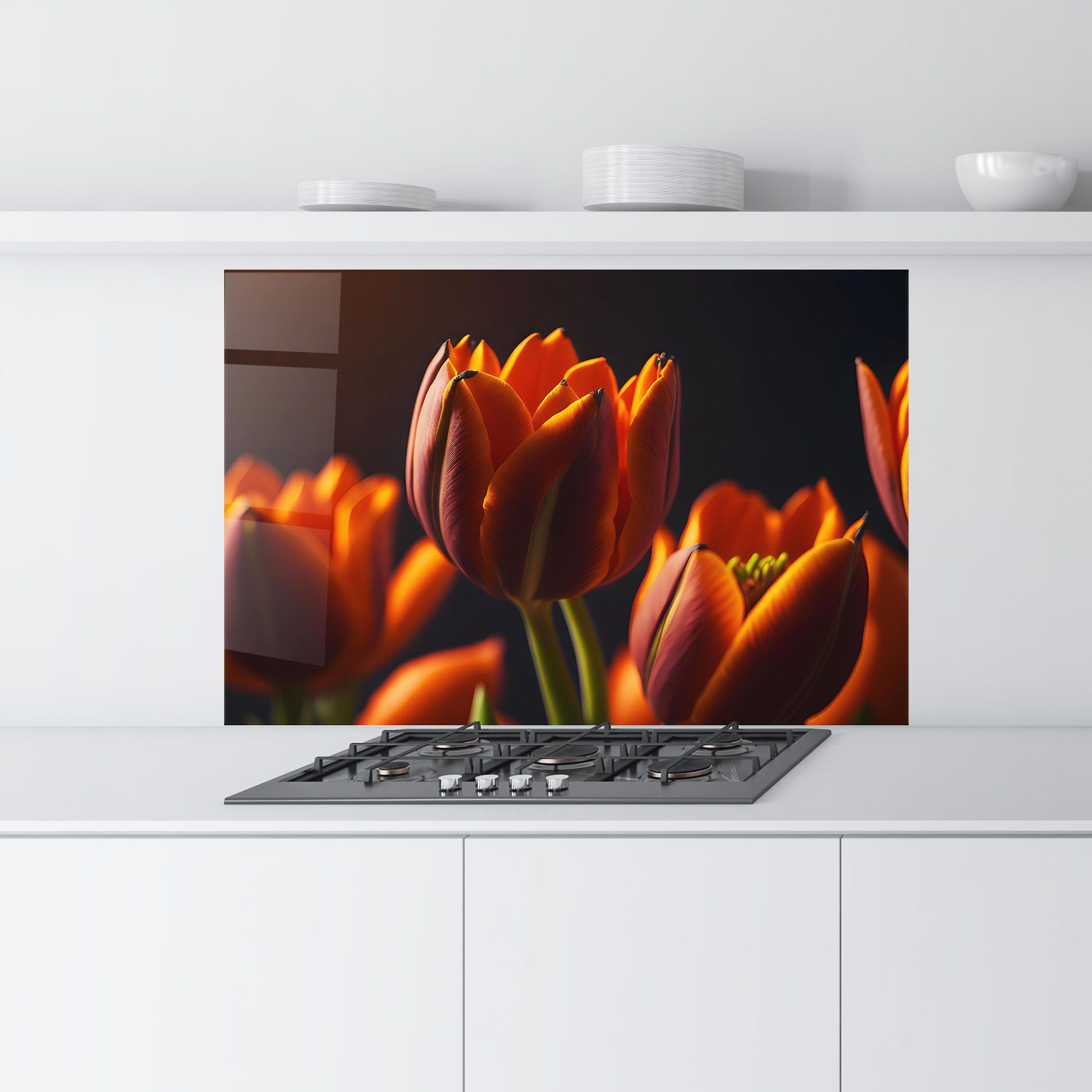 Close Up Orange Tulip mockup 9