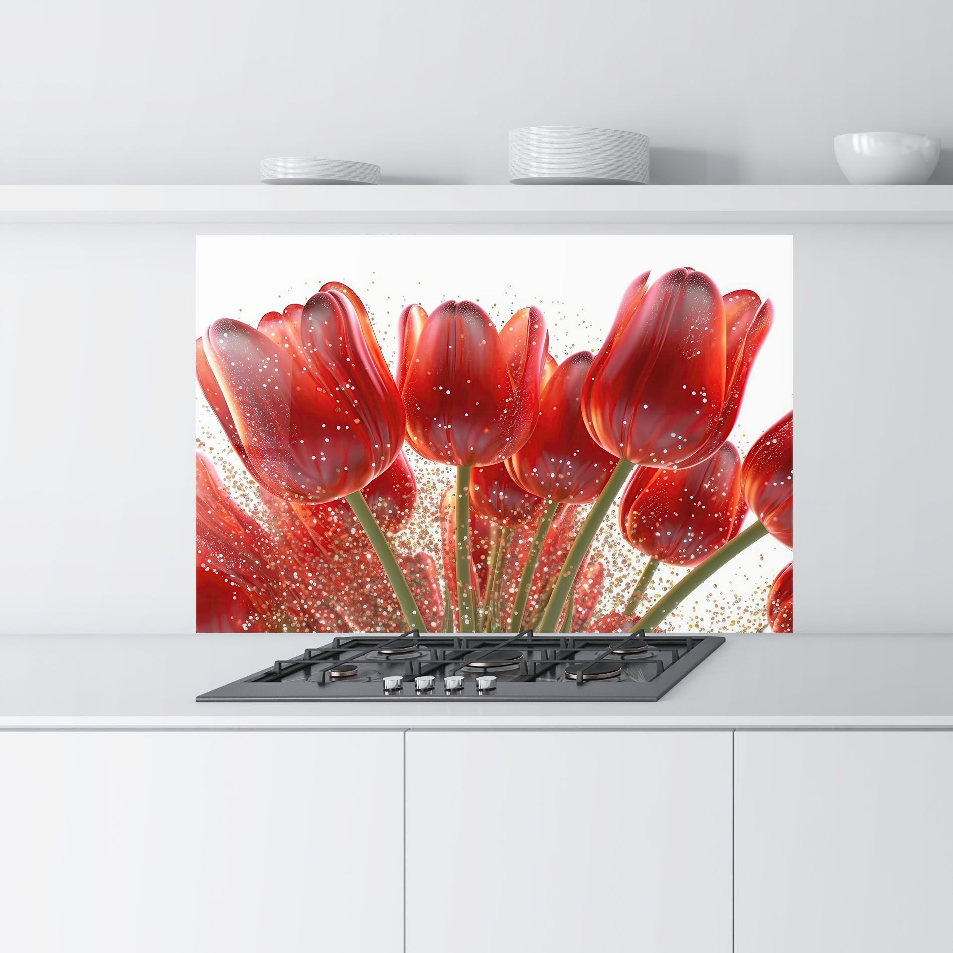 Glitter Red Tulips mockup 9