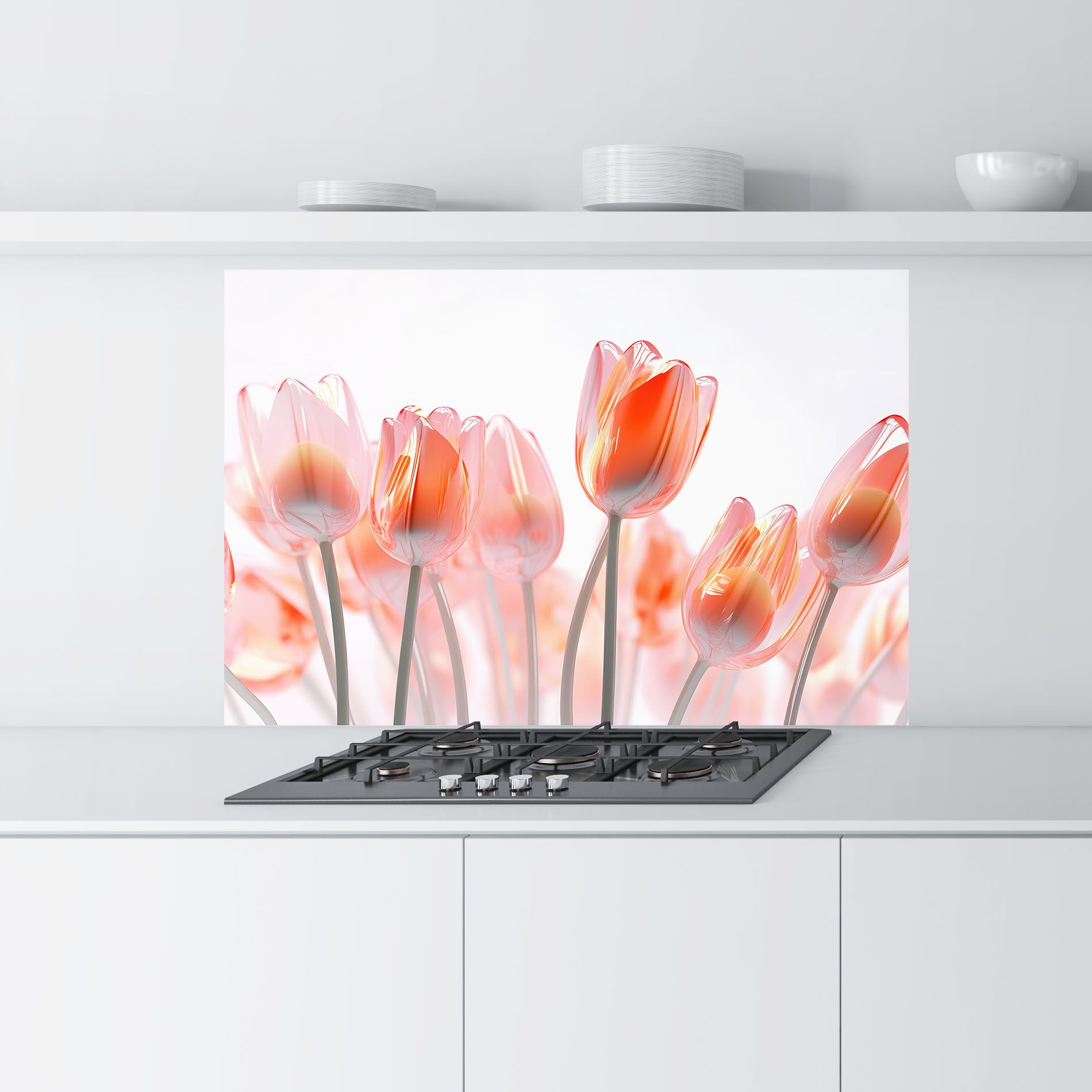 Orange Glass Tulips mockup 9