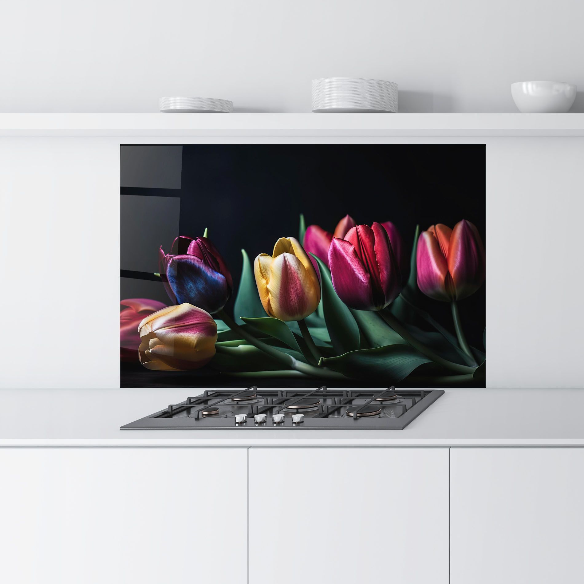 Pink Yellow Tulips mockup 9