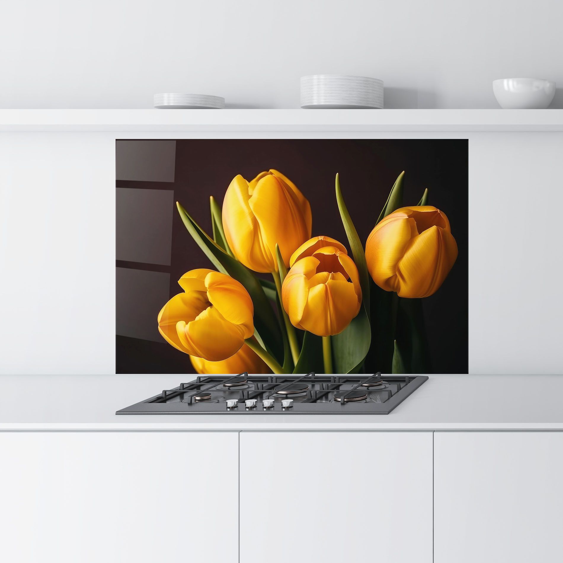 Strong Yellow Tulips mockup 9