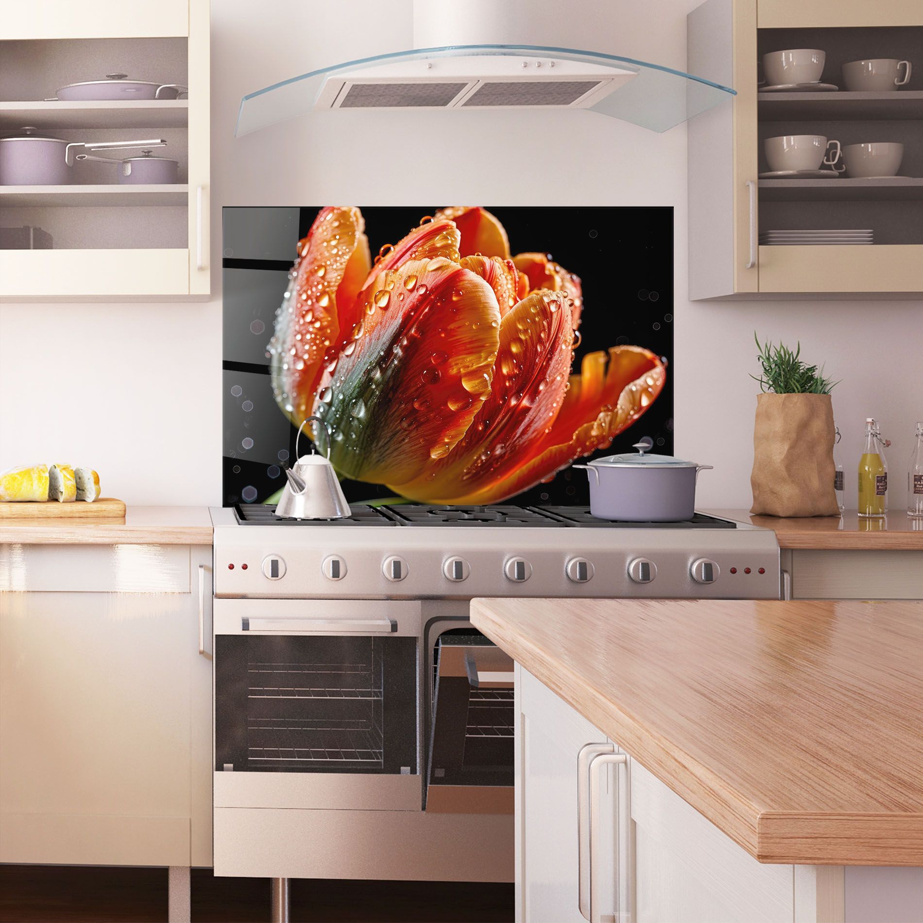 Big Wet Orange Tulip mockup 1