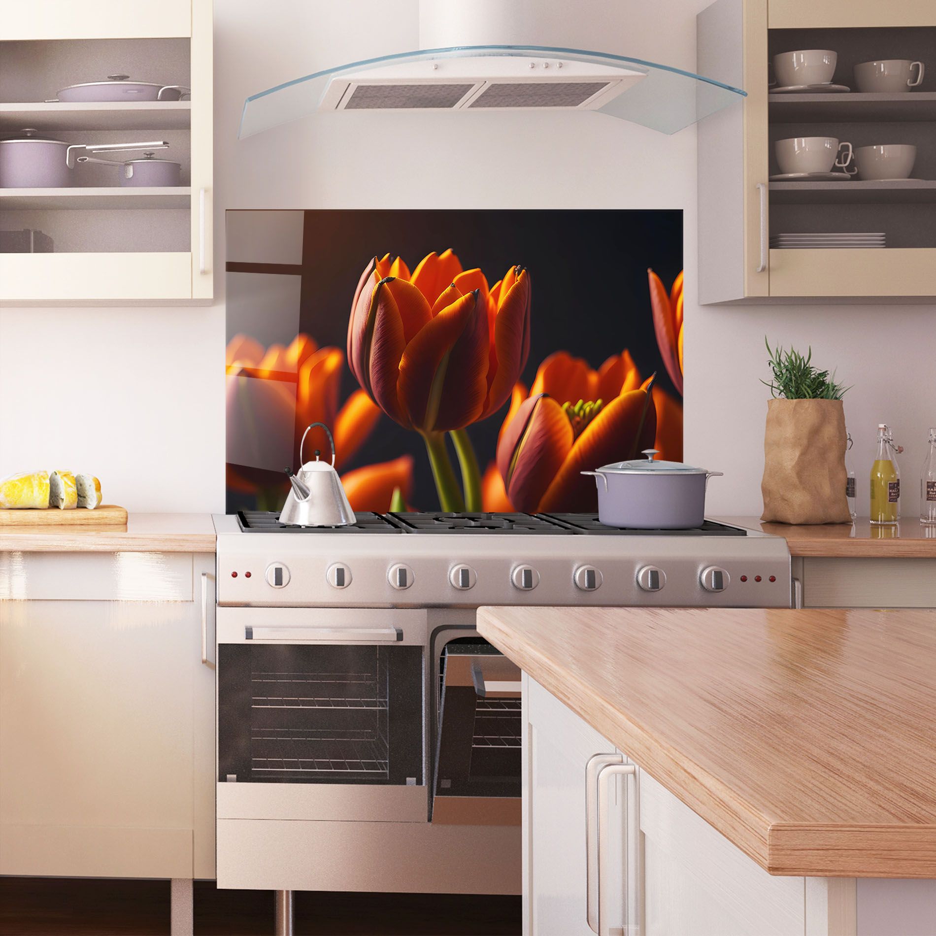 Close Up Orange Tulip mockup 1